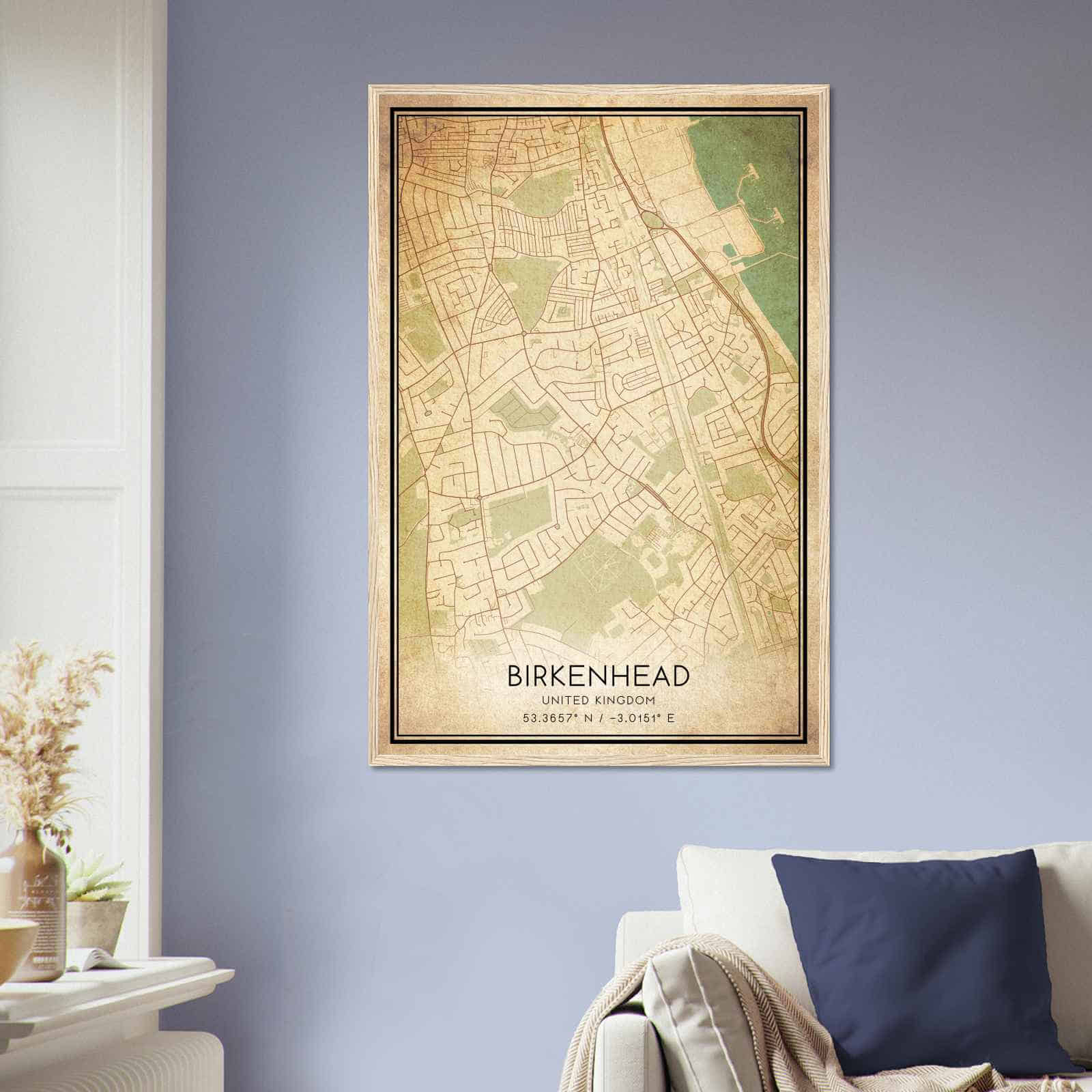 Deerfield Kansas Map Poster, Modern Home Decor Wall Art Print (Copy)