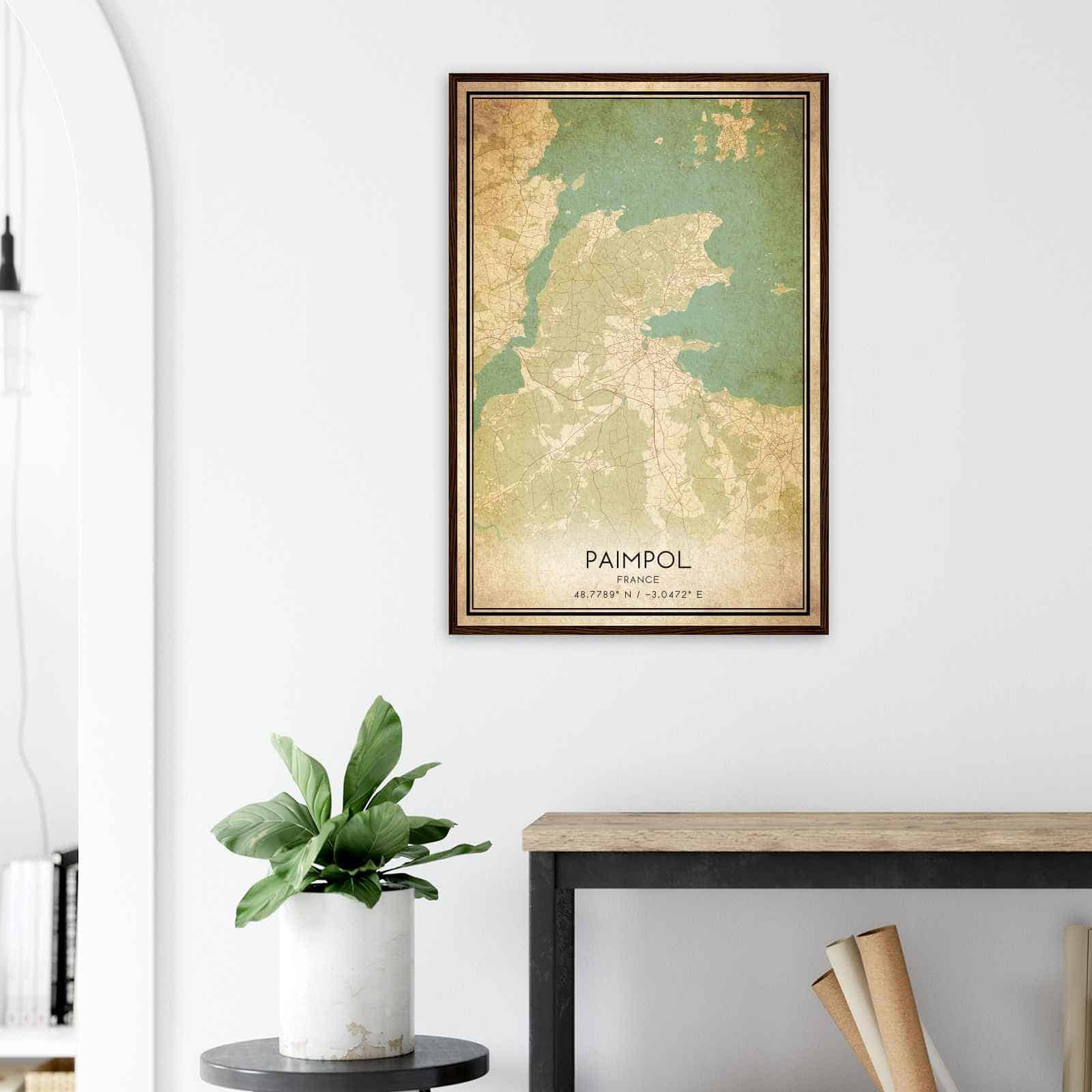 Deerfield Kansas Map Poster, Modern Home Decor Wall Art Print (Copy)
