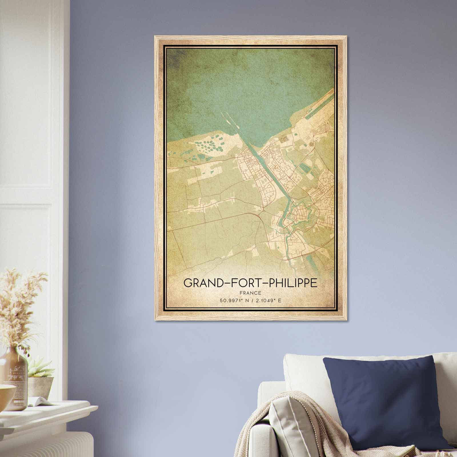 Deerfield Kansas Map Poster, Modern Home Decor Wall Art Print (Copy)