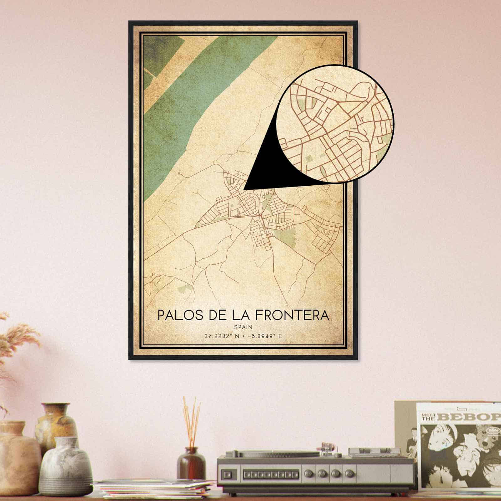 Deerfield Kansas Map Poster, Modern Home Decor Wall Art Print (Copy)