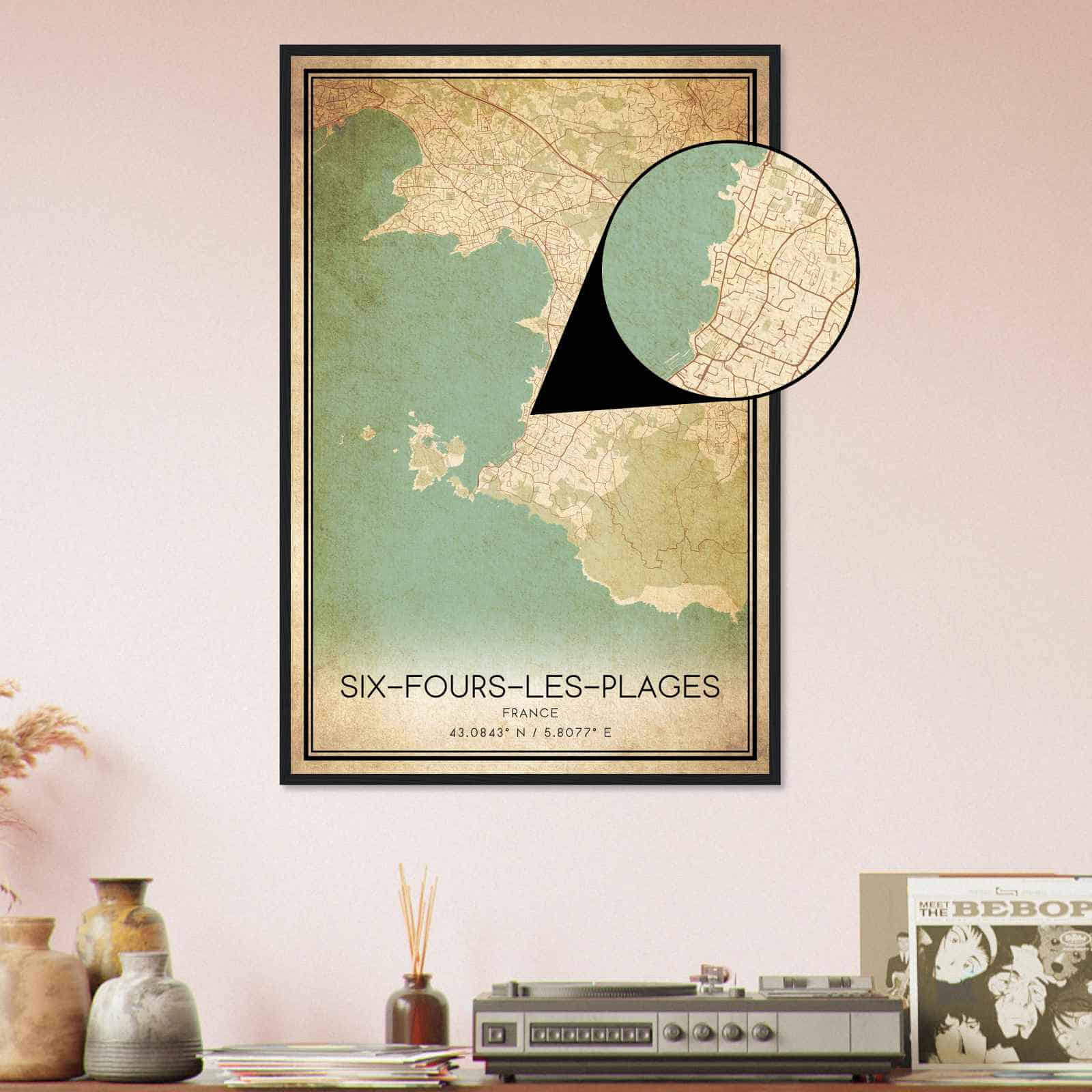 Deerfield Kansas Map Poster, Modern Home Decor Wall Art Print (Copy)