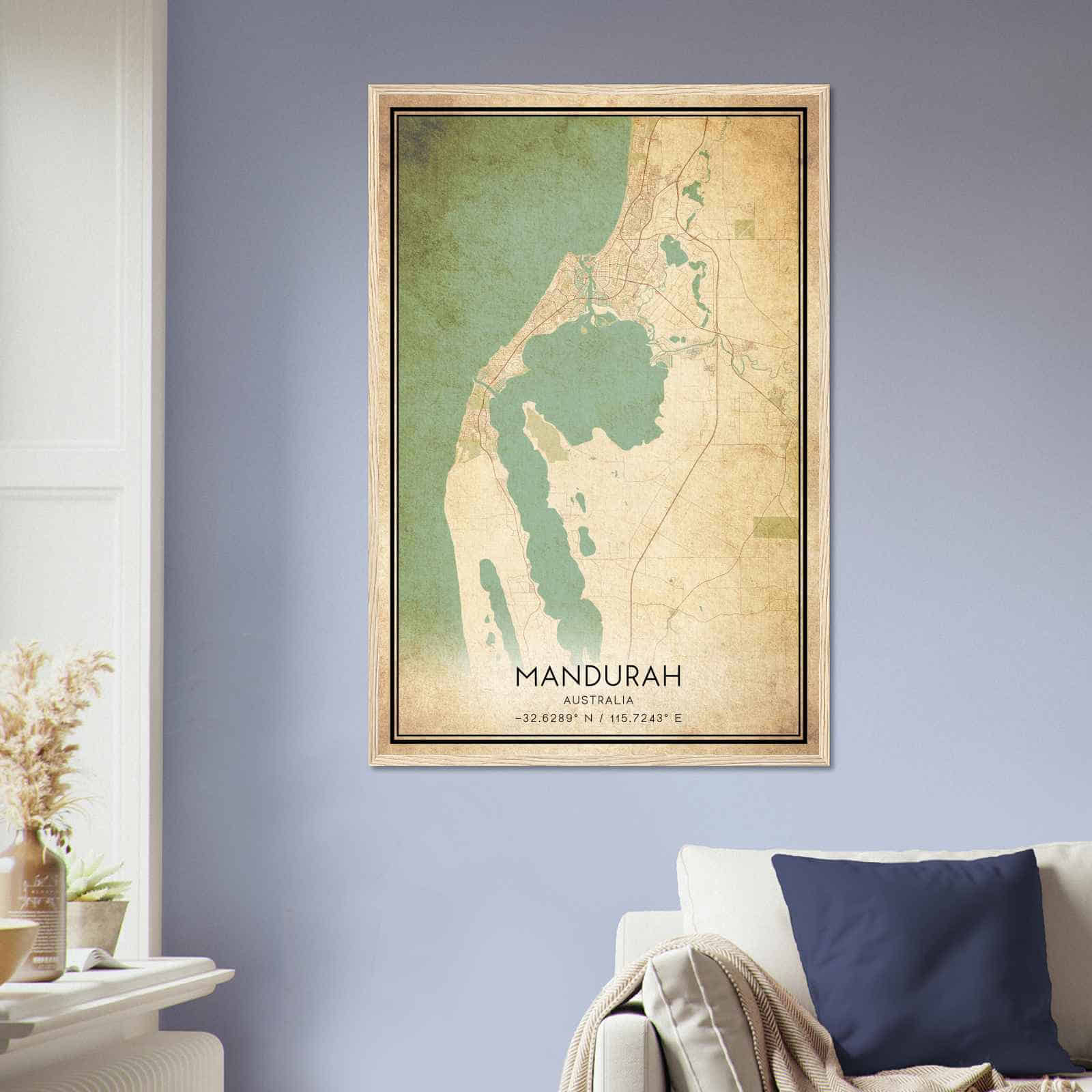 Deerfield Kansas Map Poster, Modern Home Decor Wall Art Print (Copy)