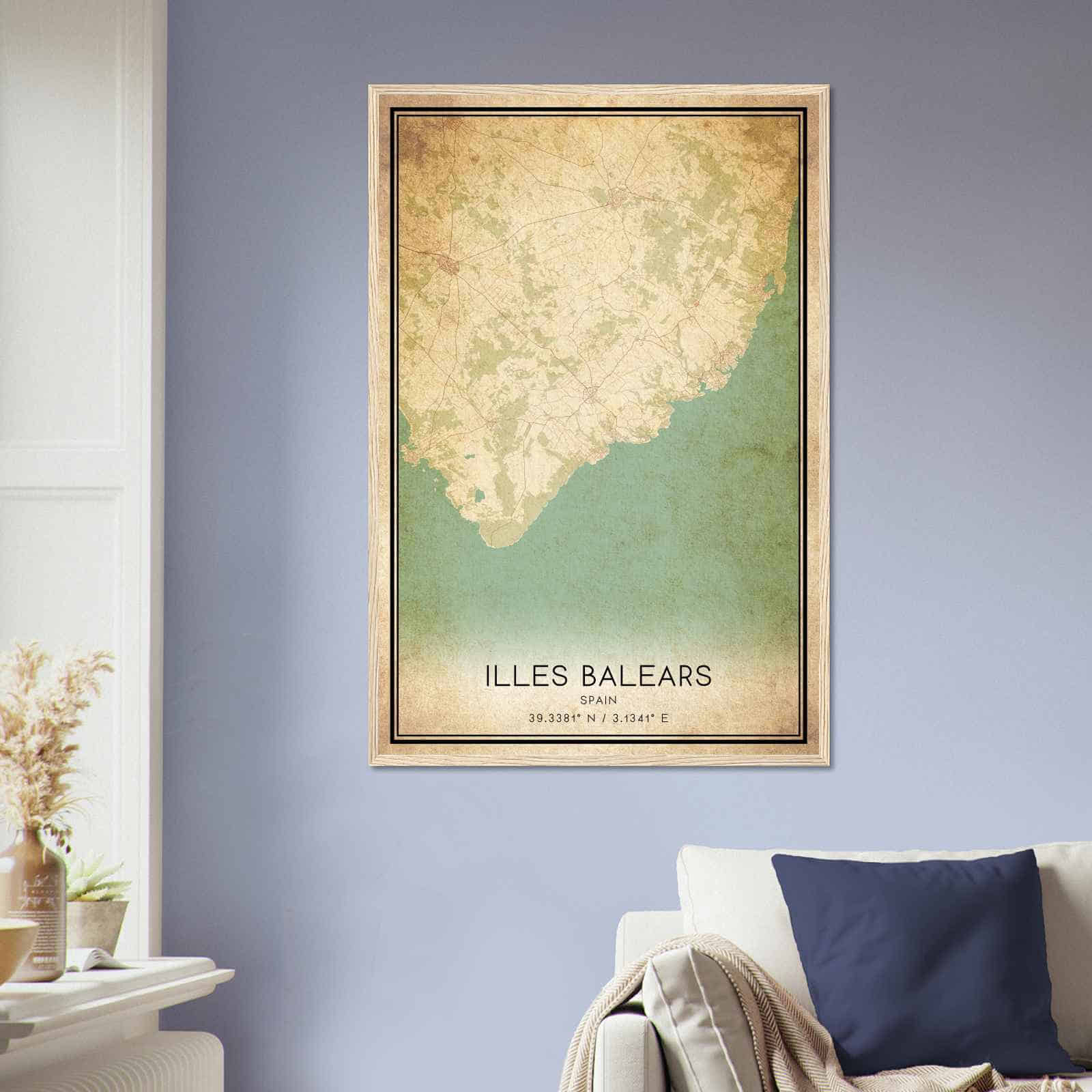 Deerfield Kansas Map Poster, Modern Home Decor Wall Art Print (Copy)