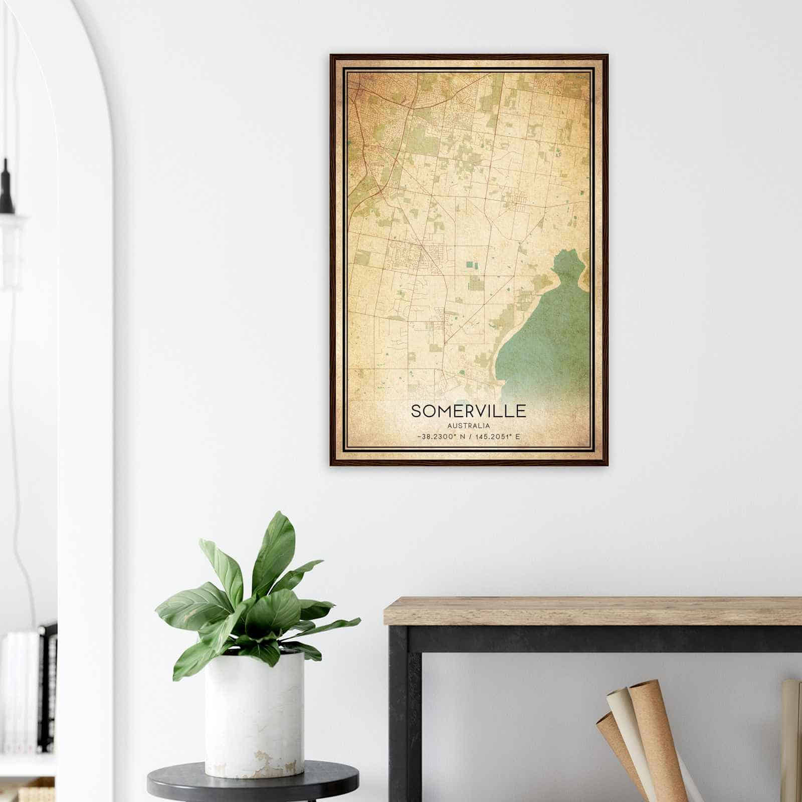 Deerfield Kansas Map Poster, Modern Home Decor Wall Art Print (Copy)