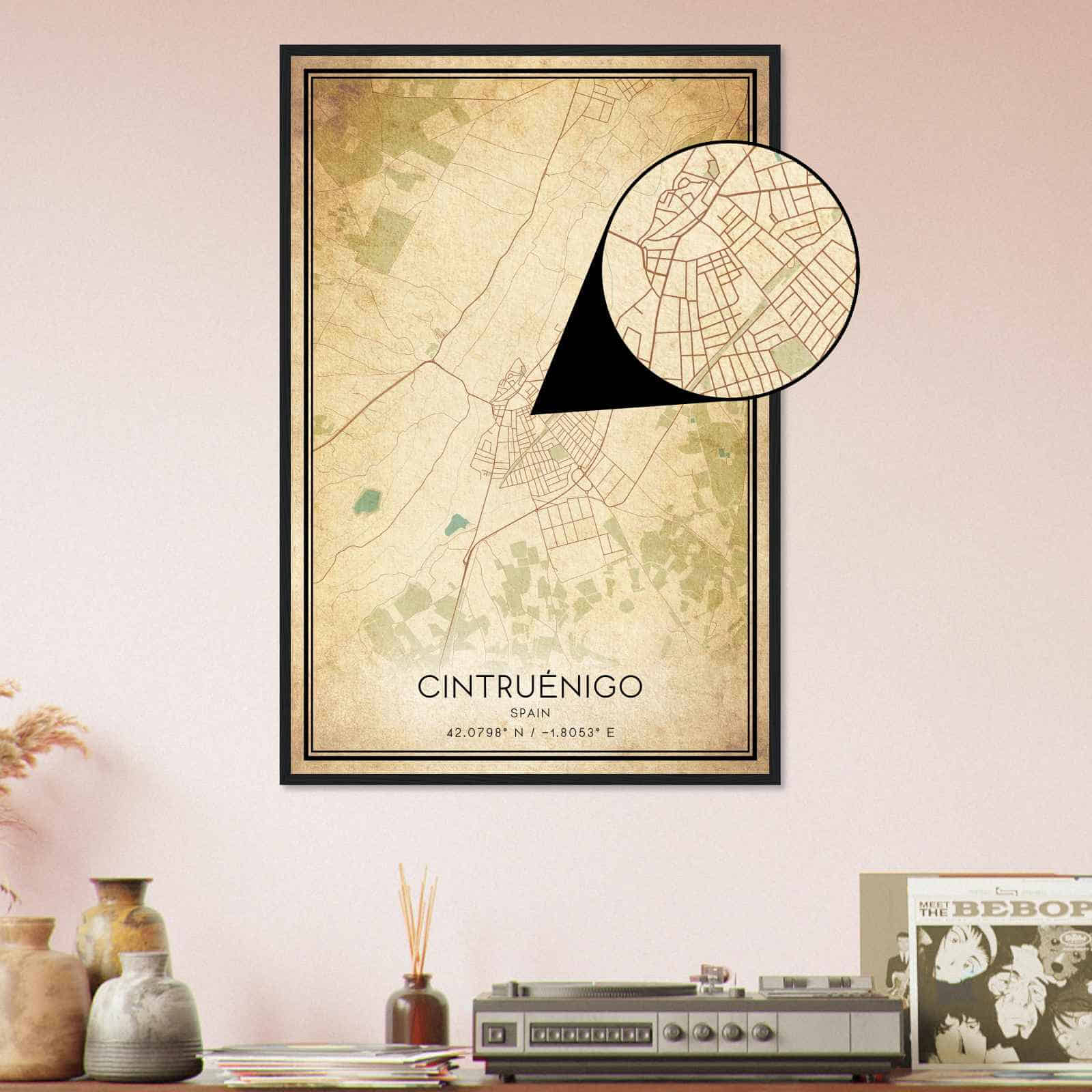 Deerfield Kansas Map Poster, Modern Home Decor Wall Art Print (Copy)
