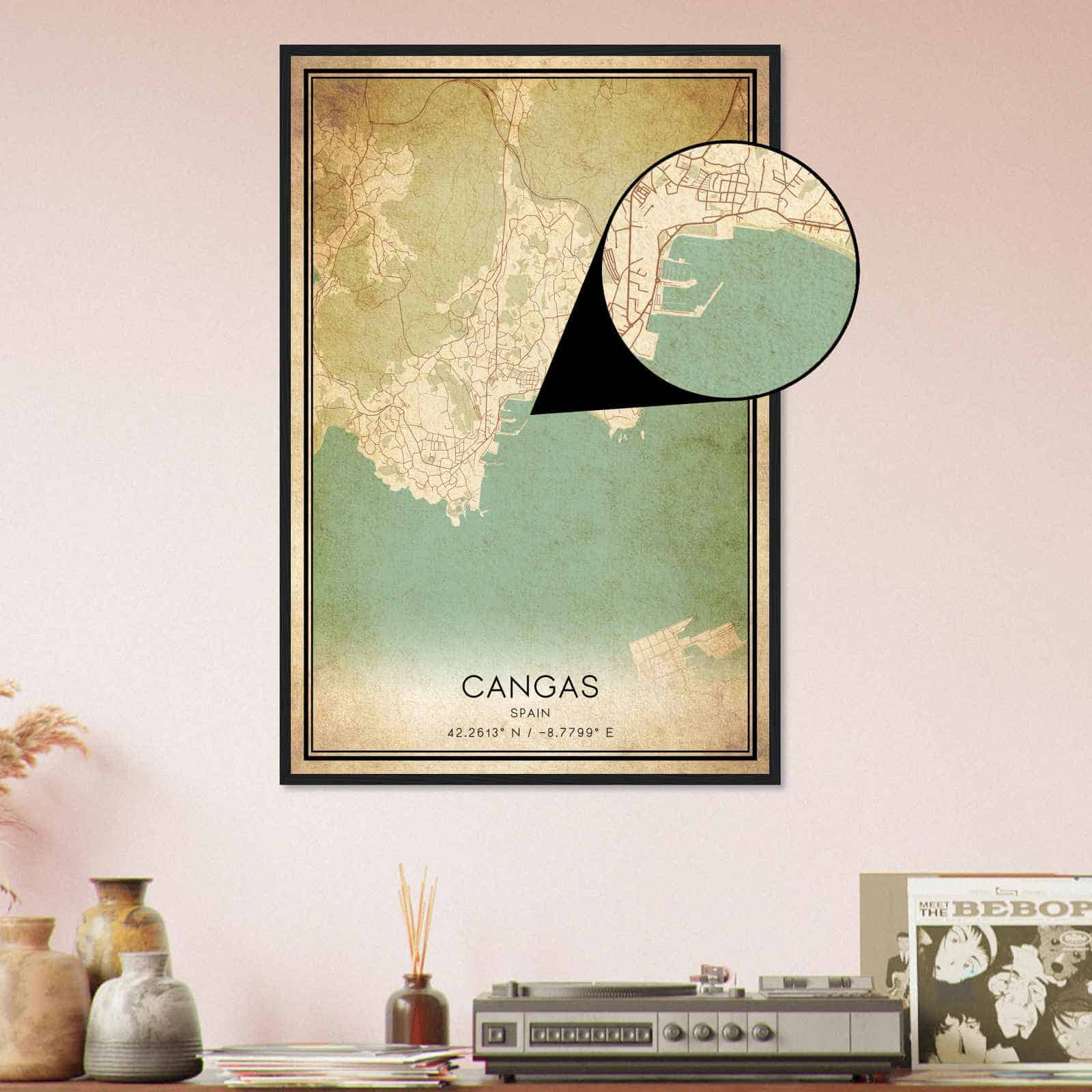 Deerfield Kansas Map Poster, Modern Home Decor Wall Art Print (Copy)