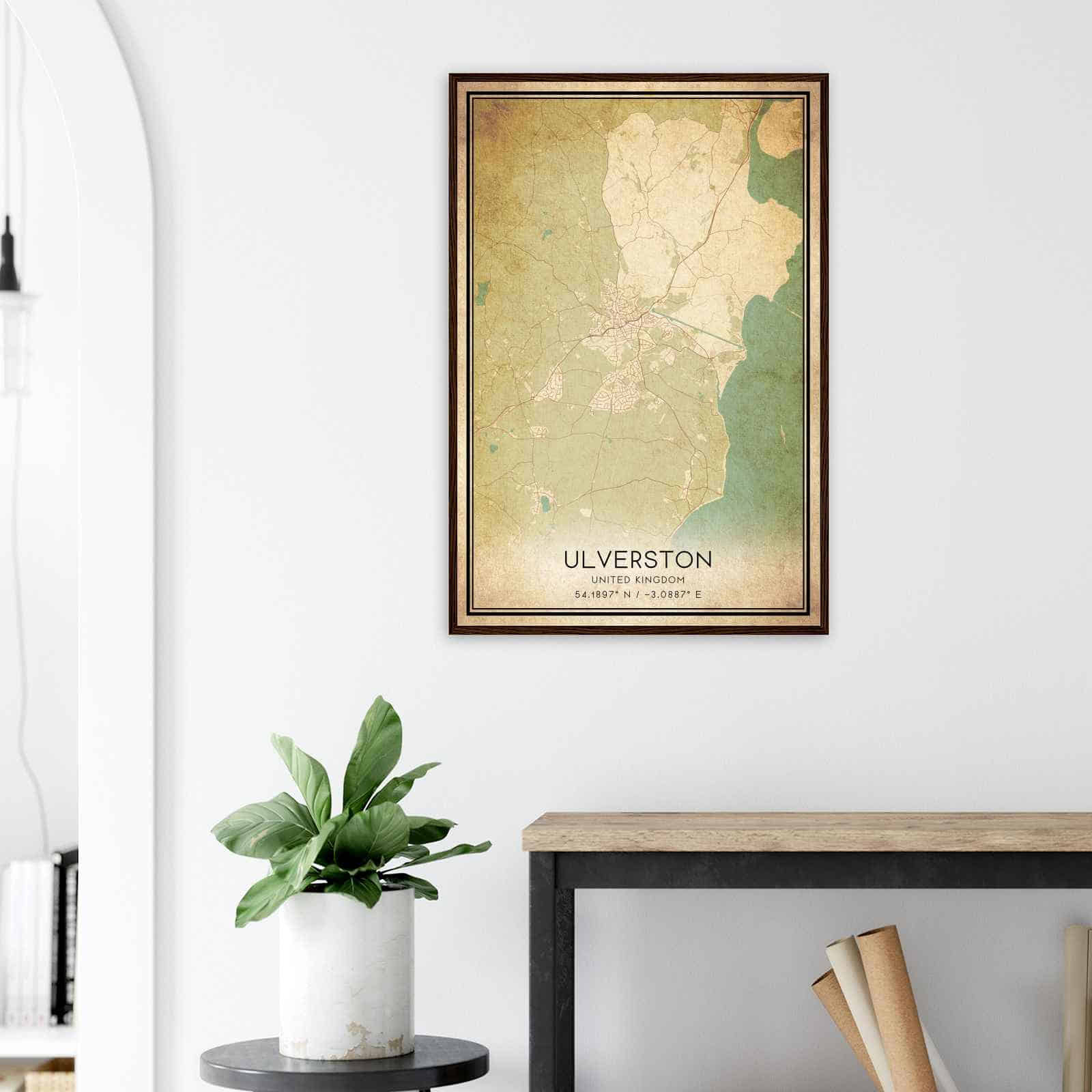 Deerfield Kansas Map Poster, Modern Home Decor Wall Art Print (Copy)