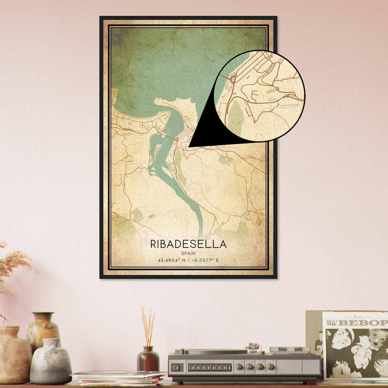 Deerfield Kansas Map Poster, Modern Home Decor Wall Art Print (Copy)