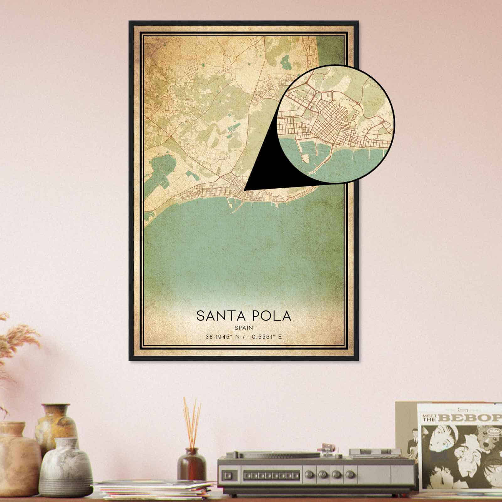 Deerfield Kansas Map Poster, Modern Home Decor Wall Art Print (Copy)
