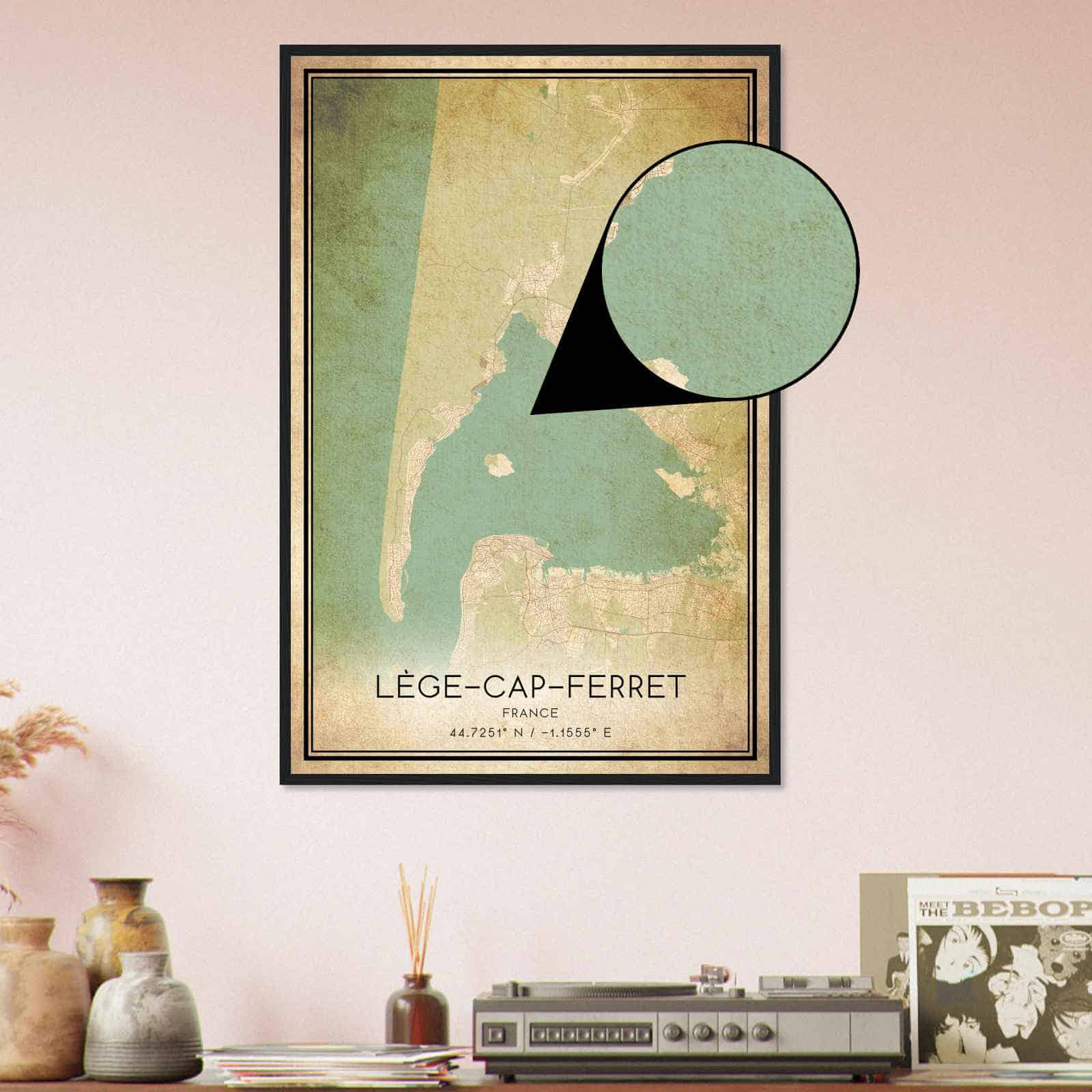 Deerfield Kansas Map Poster, Modern Home Decor Wall Art Print (Copy)