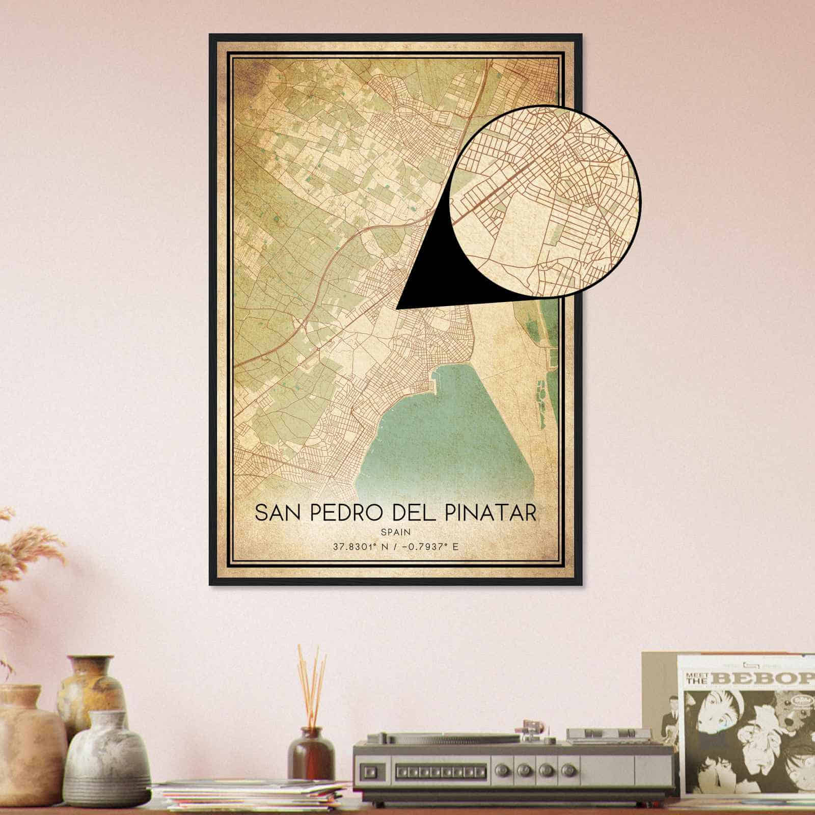 Deerfield Kansas Map Poster, Modern Home Decor Wall Art Print (Copy)