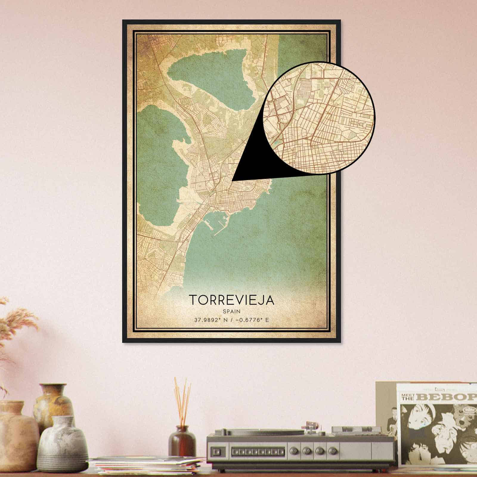 Deerfield Kansas Map Poster, Modern Home Decor Wall Art Print (Copy)