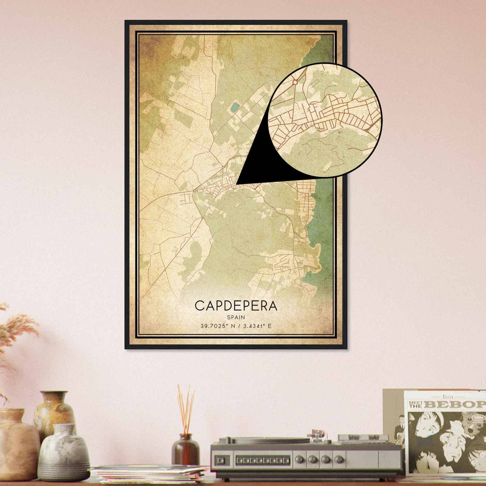 Deerfield Kansas Map Poster, Modern Home Decor Wall Art Print (Copy)