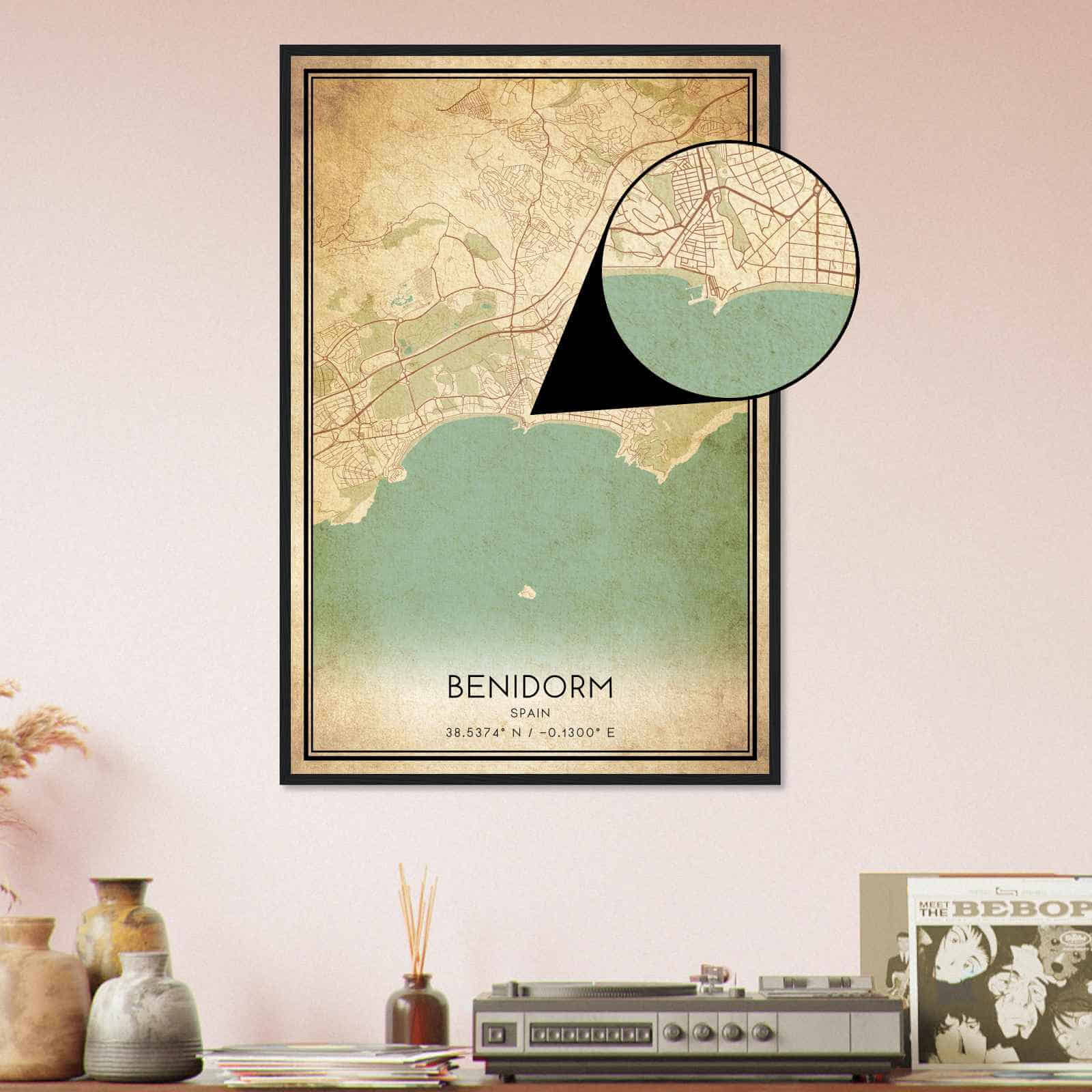 Deerfield Kansas Map Poster, Modern Home Decor Wall Art Print (Copy)