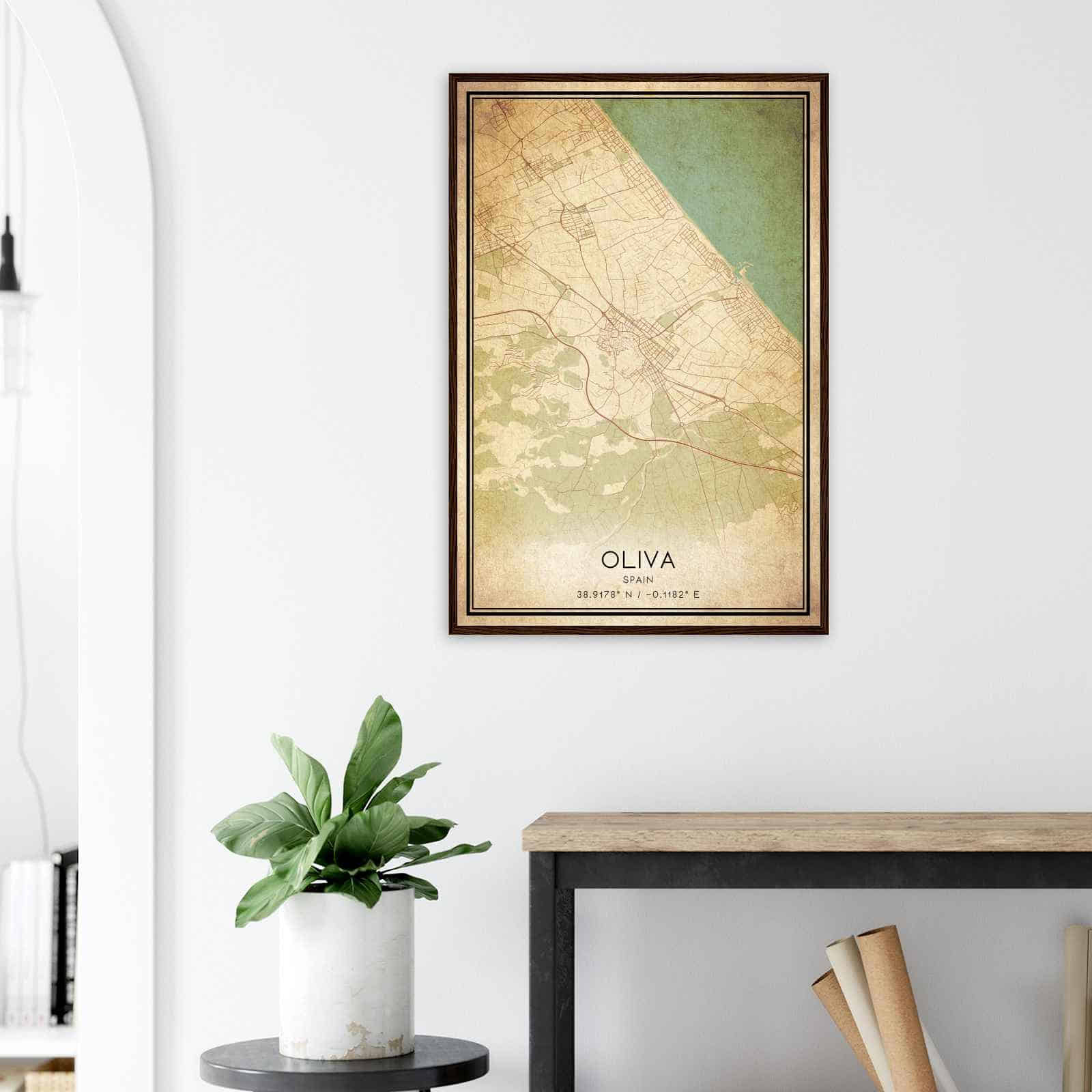 Deerfield Kansas Map Poster, Modern Home Decor Wall Art Print (Copy)