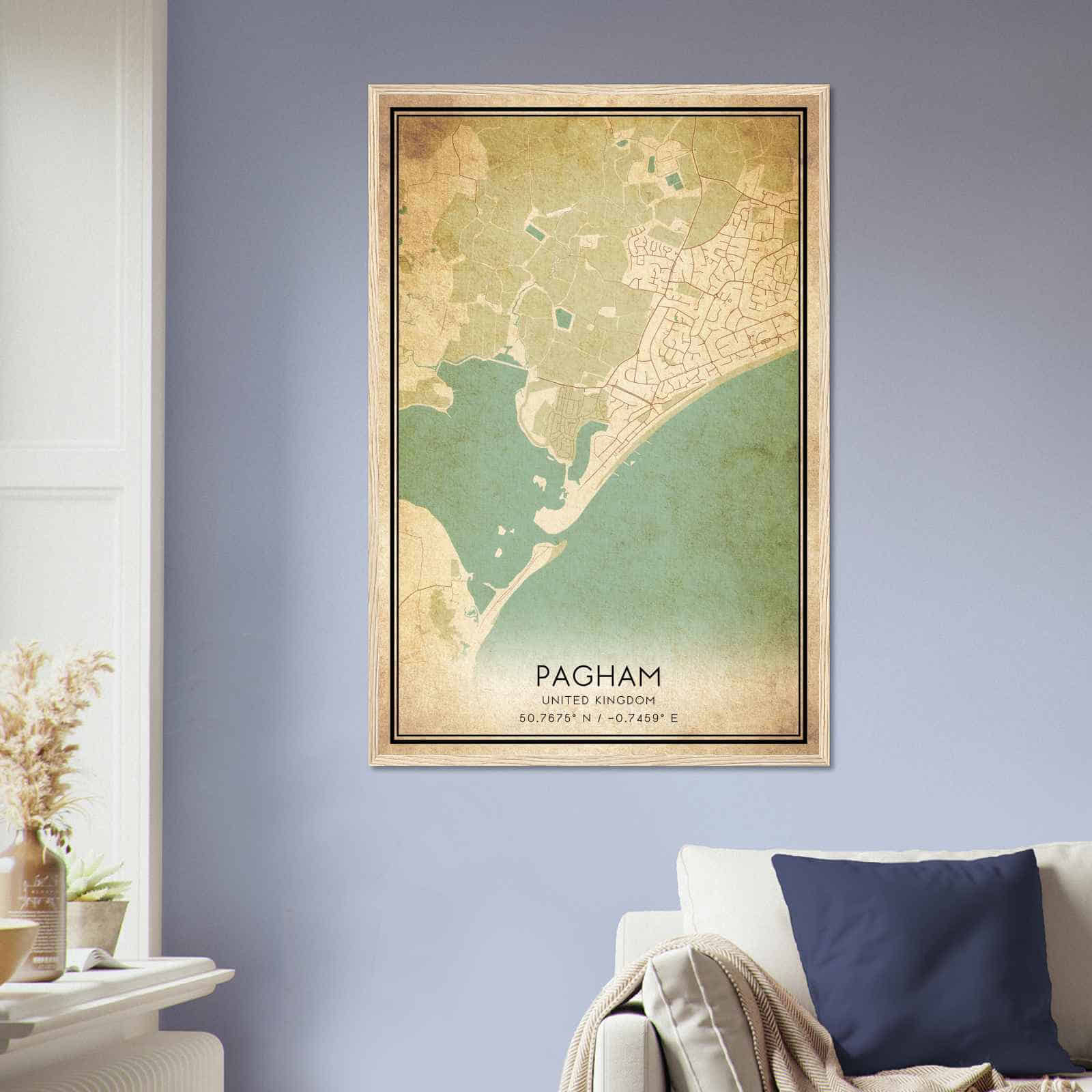 Deerfield Kansas Map Poster, Modern Home Decor Wall Art Print (Copy)