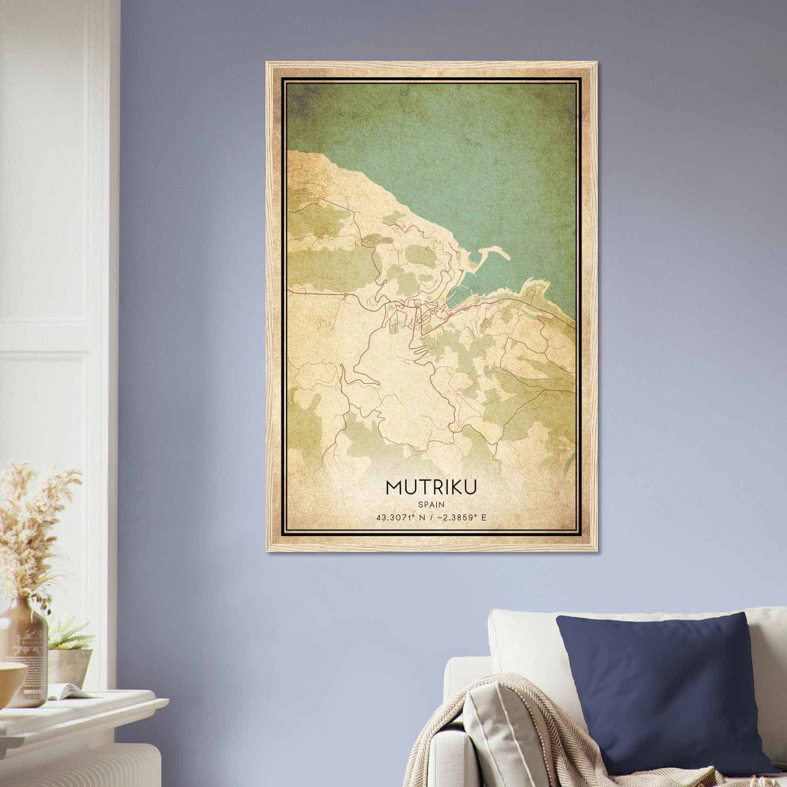 Deerfield Kansas Map Poster, Modern Home Decor Wall Art Print (Copy)