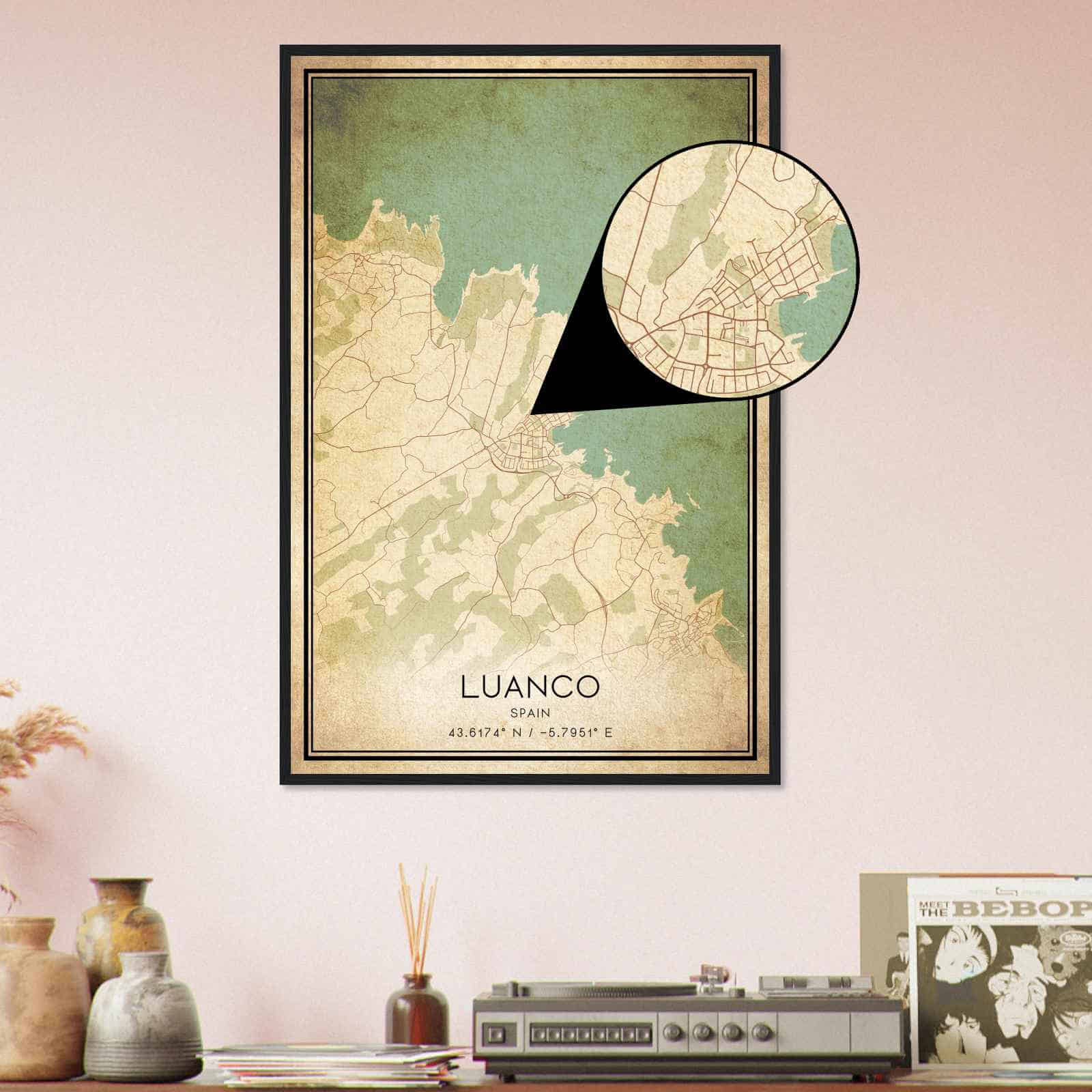 Deerfield Kansas Map Poster, Modern Home Decor Wall Art Print (Copy)