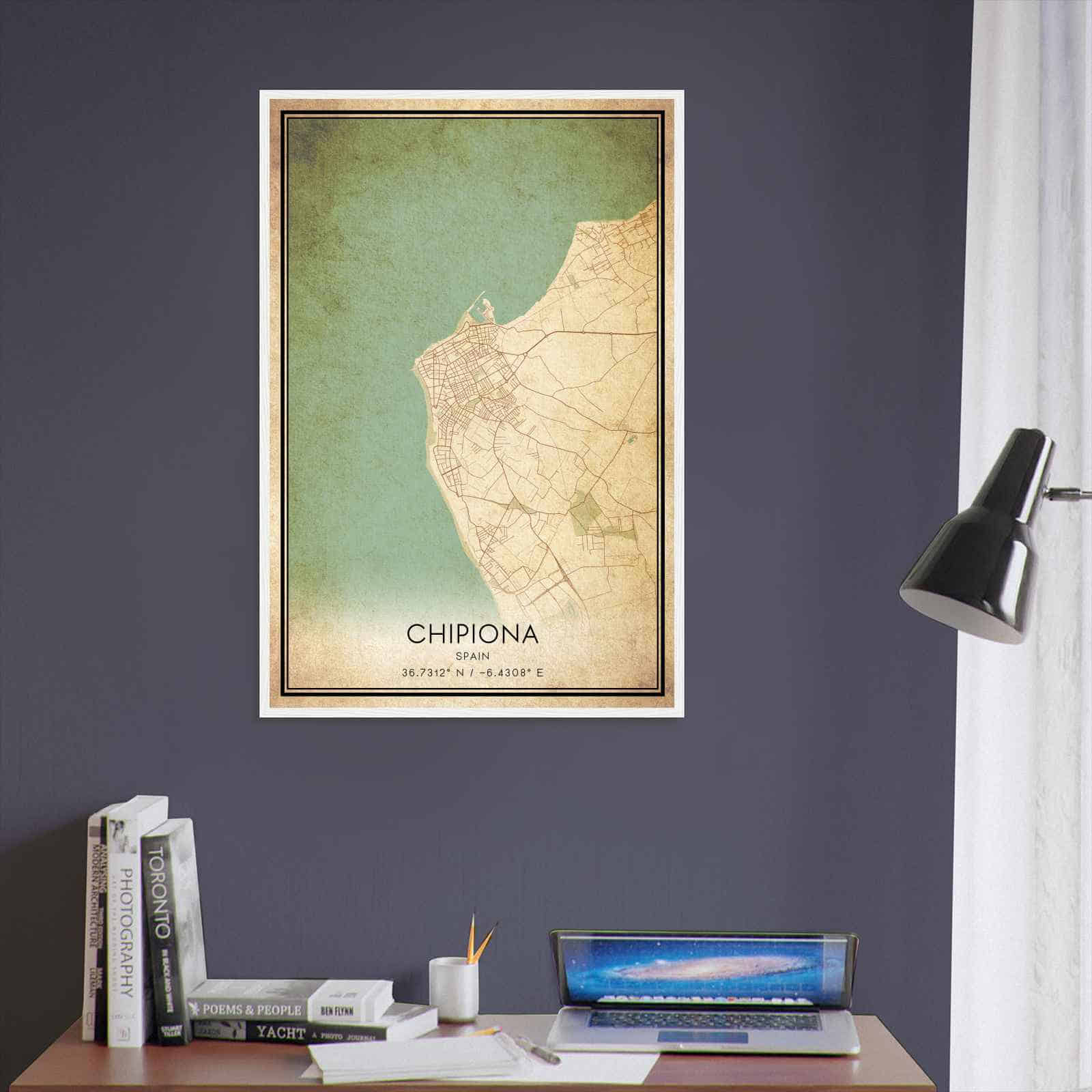 Deerfield Kansas Map Poster, Modern Home Decor Wall Art Print (Copy)
