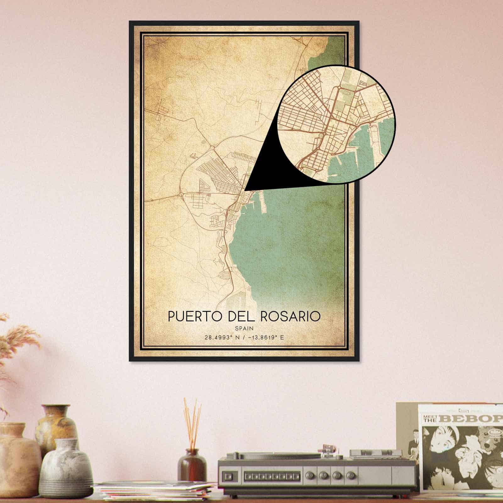 Deerfield Kansas Map Poster, Modern Home Decor Wall Art Print (Copy)