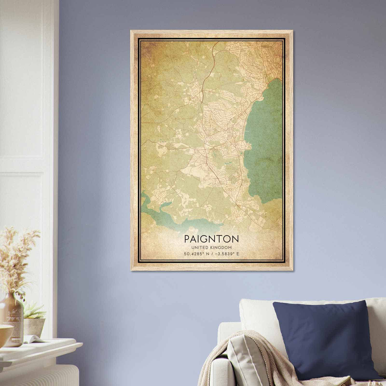 Deerfield Kansas Map Poster, Modern Home Decor Wall Art Print (Copy)