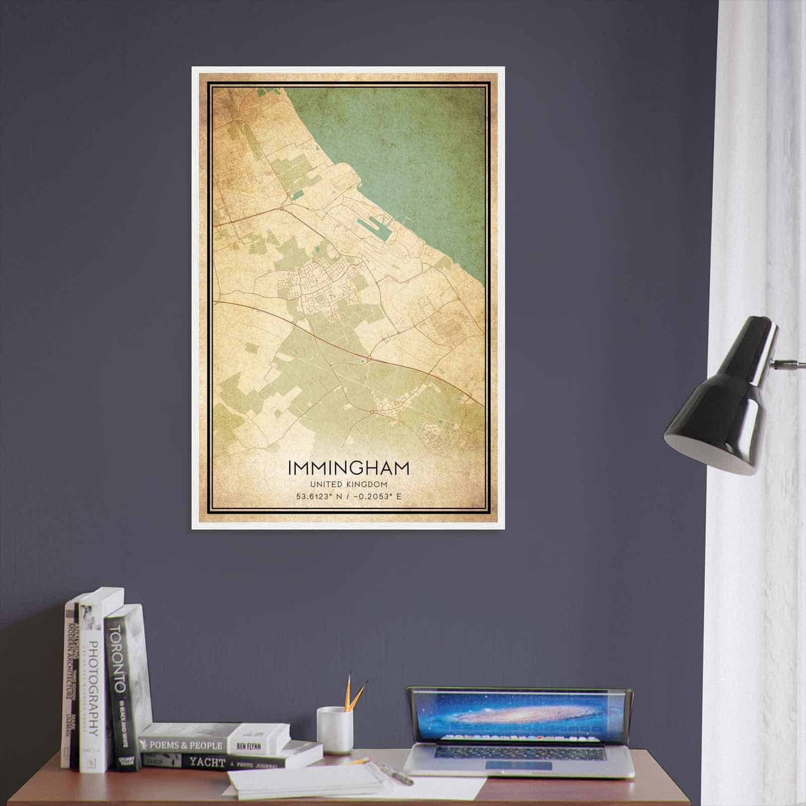 Deerfield Kansas Map Poster, Modern Home Decor Wall Art Print (Copy)