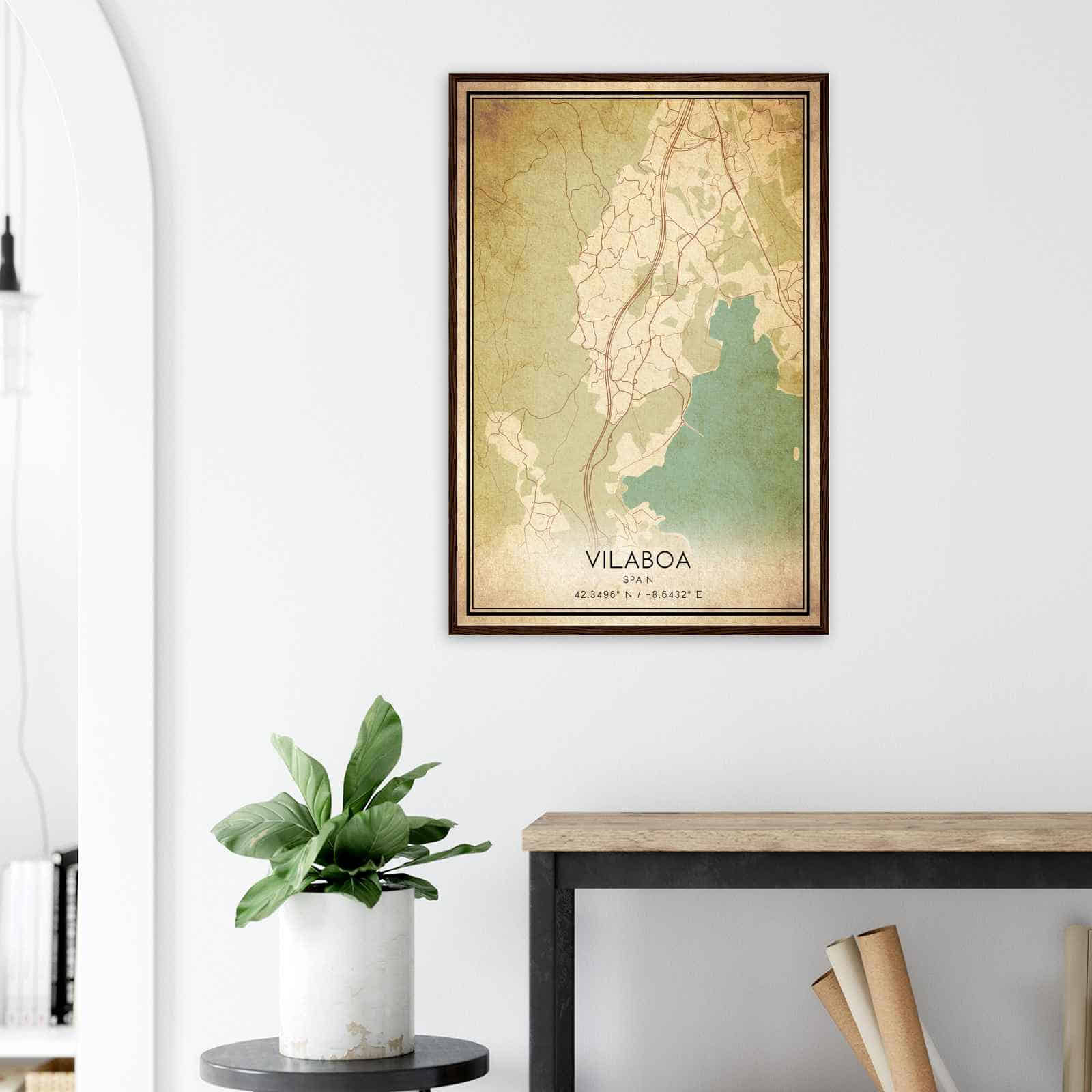 Deerfield Kansas Map Poster, Modern Home Decor Wall Art Print (Copy)