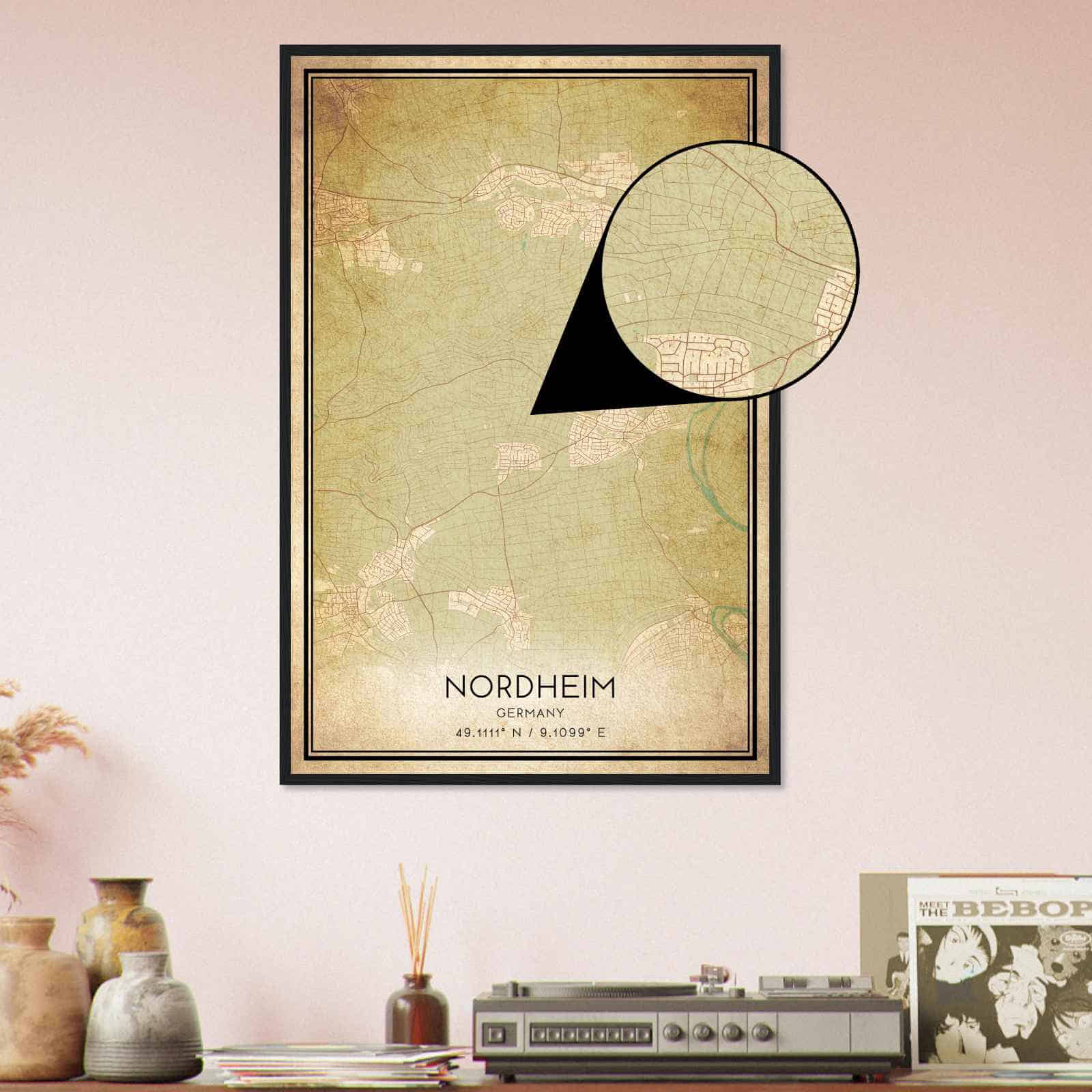 Deerfield Kansas Map Poster, Modern Home Decor Wall Art Print (Copy)