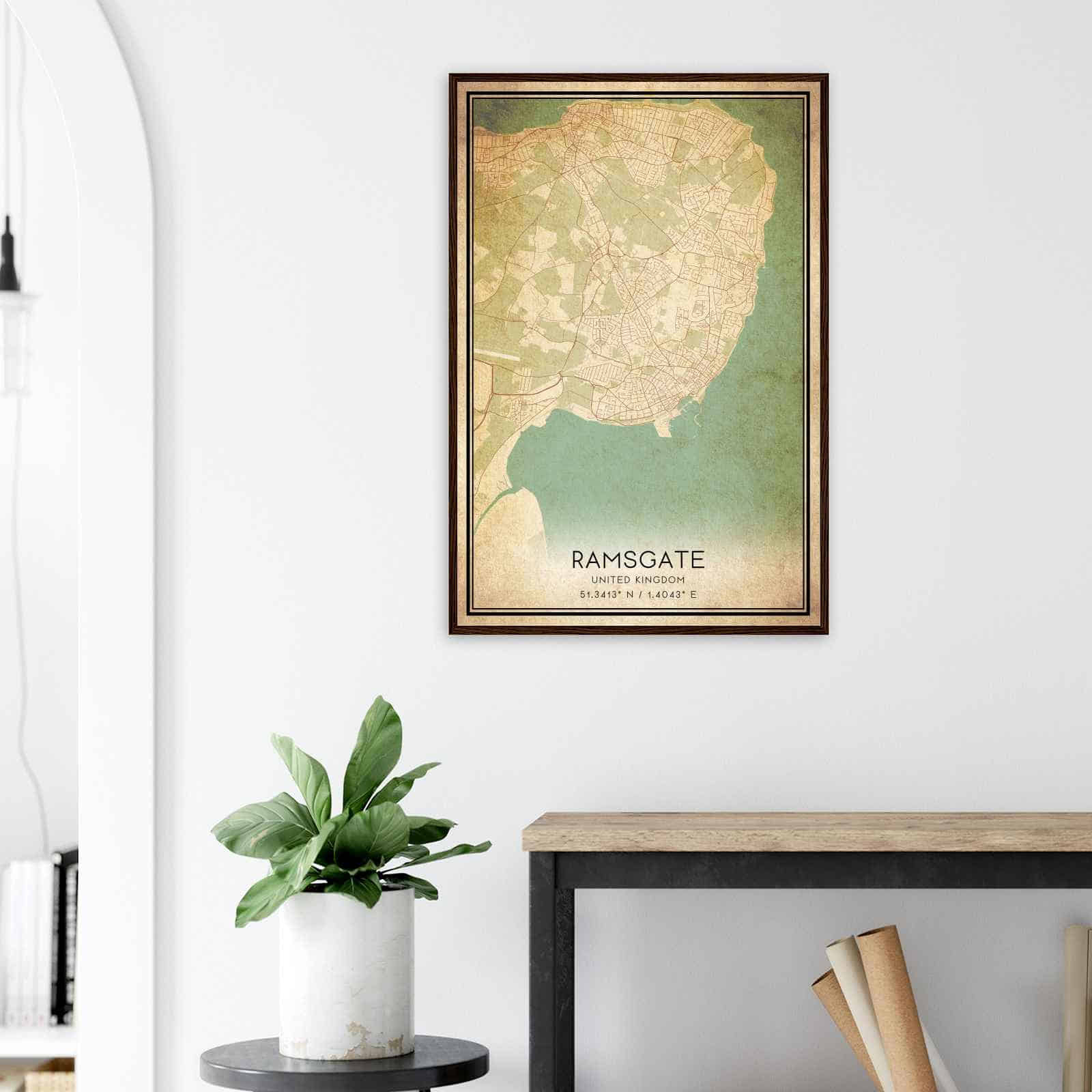 Deerfield Kansas Map Poster, Modern Home Decor Wall Art Print (Copy)