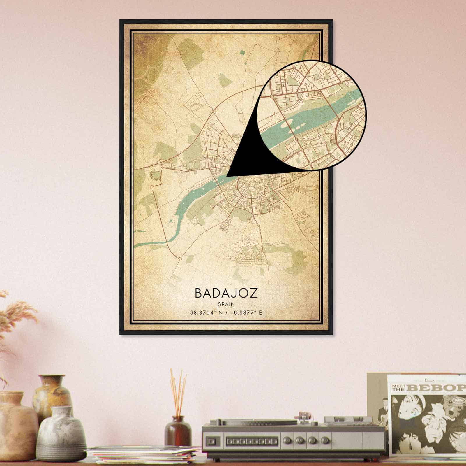 Deerfield Kansas Map Poster, Modern Home Decor Wall Art Print (Copy)