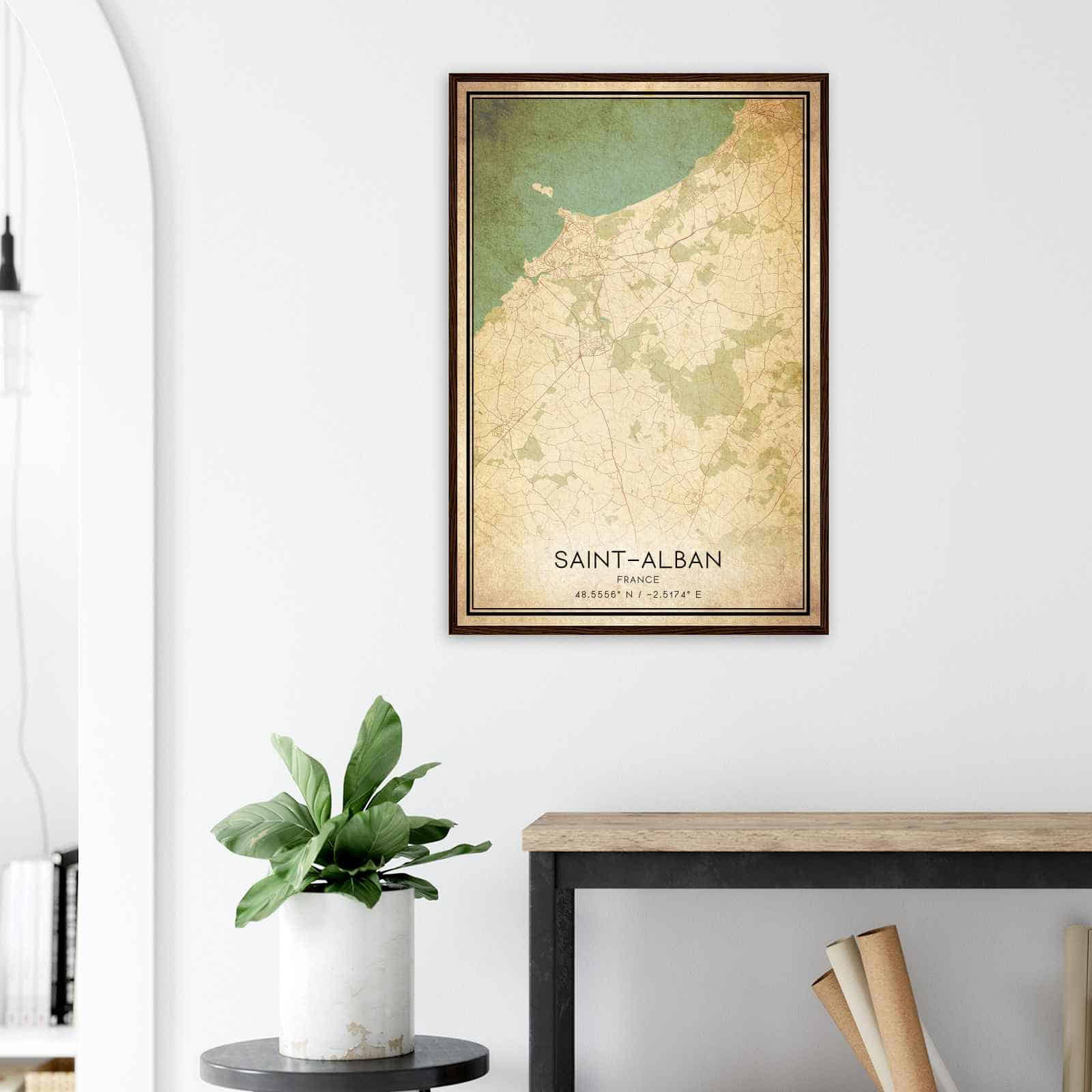 Deerfield Kansas Map Poster, Modern Home Decor Wall Art Print (Copy)