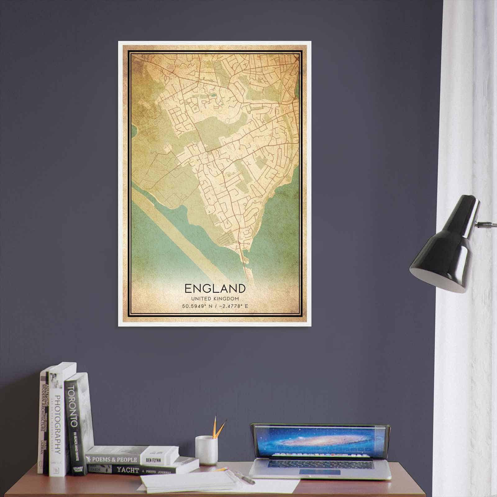 Deerfield Kansas Map Poster, Modern Home Decor Wall Art Print (Copy)