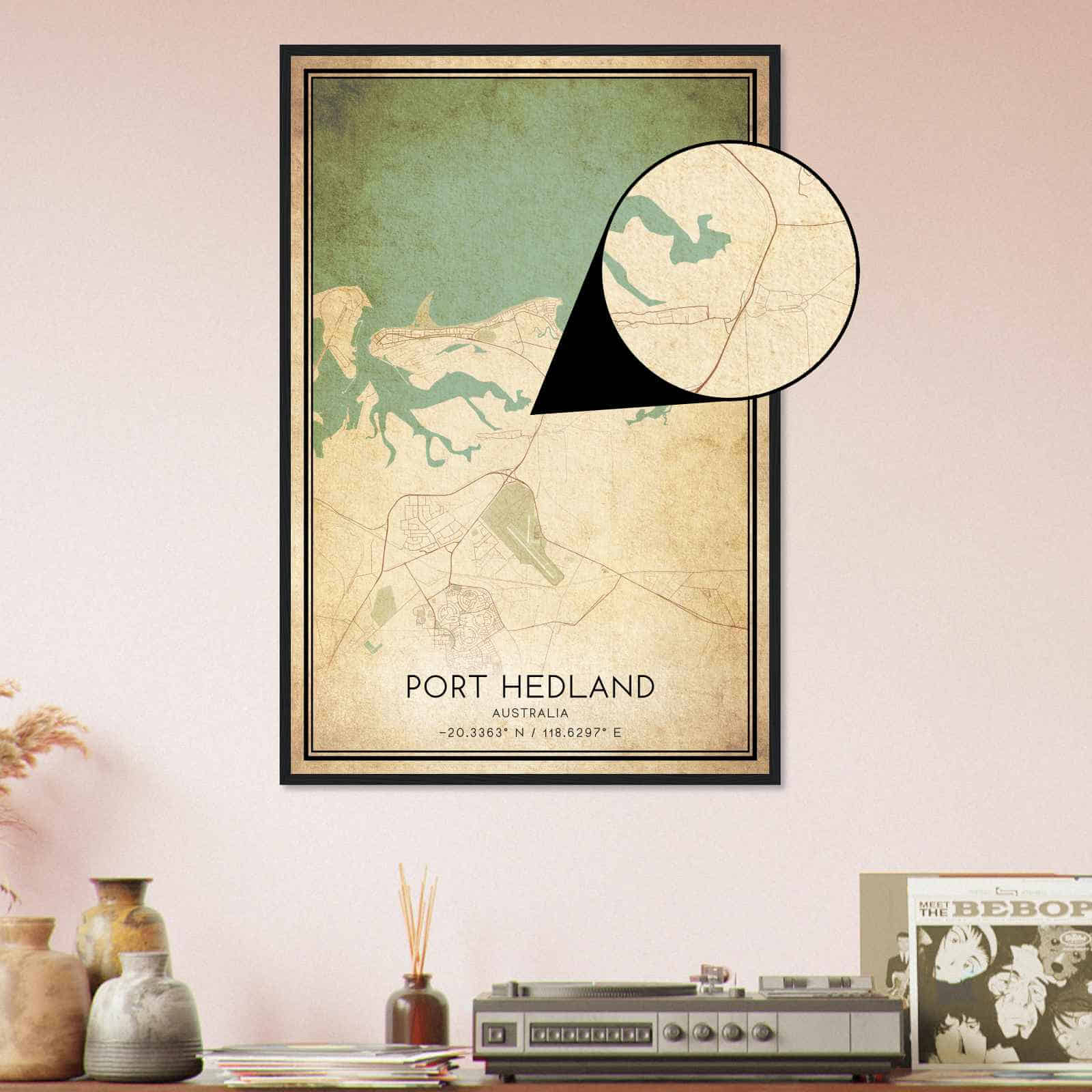 Deerfield Kansas Map Poster, Modern Home Decor Wall Art Print (Copy)