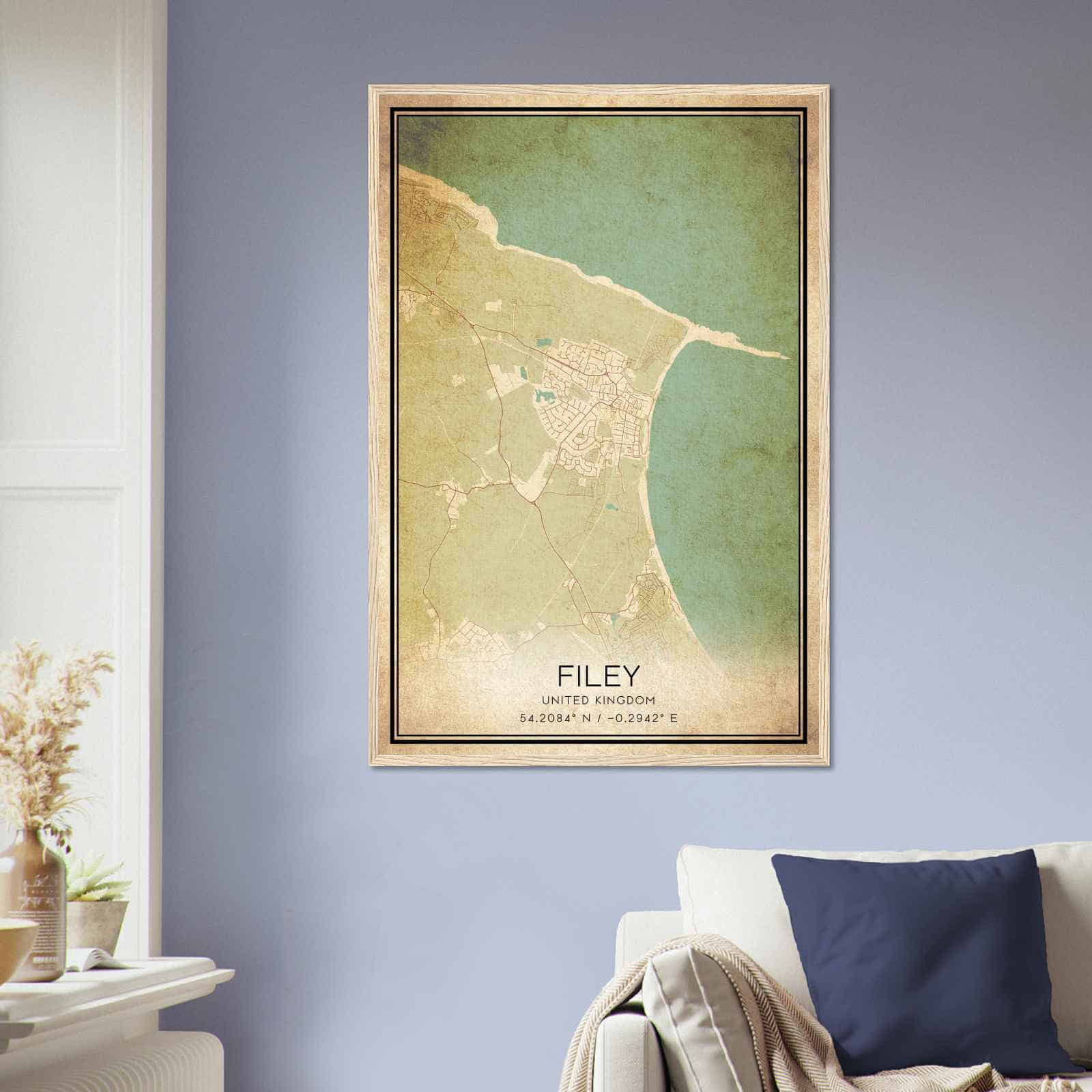 Deerfield Kansas Map Poster, Modern Home Decor Wall Art Print (Copy)