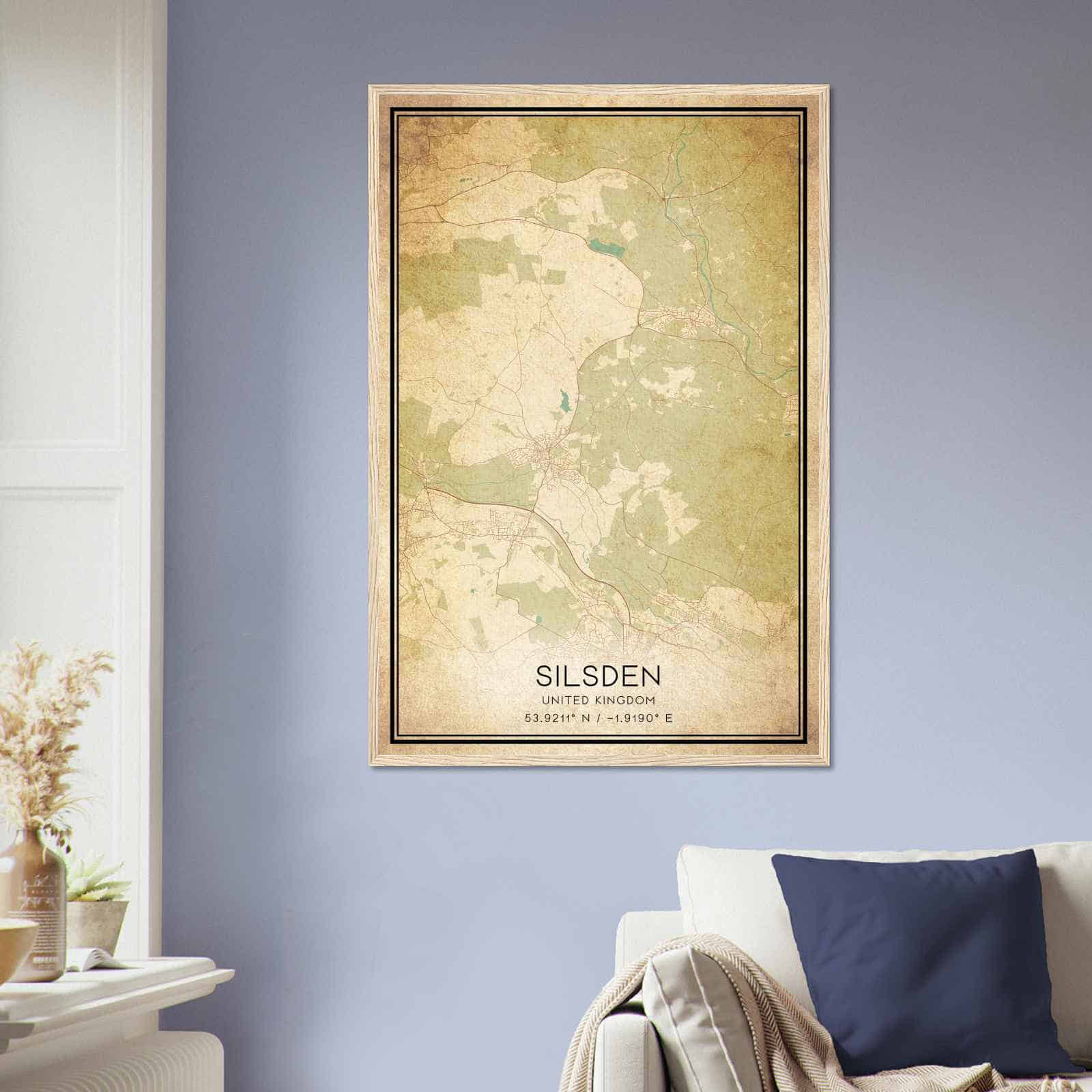 Deerfield Kansas Map Poster, Modern Home Decor Wall Art Print (Copy)