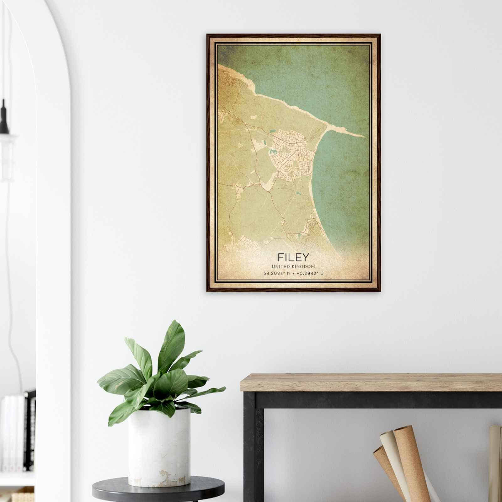Deerfield Kansas Map Poster, Modern Home Decor Wall Art Print (Copy)
