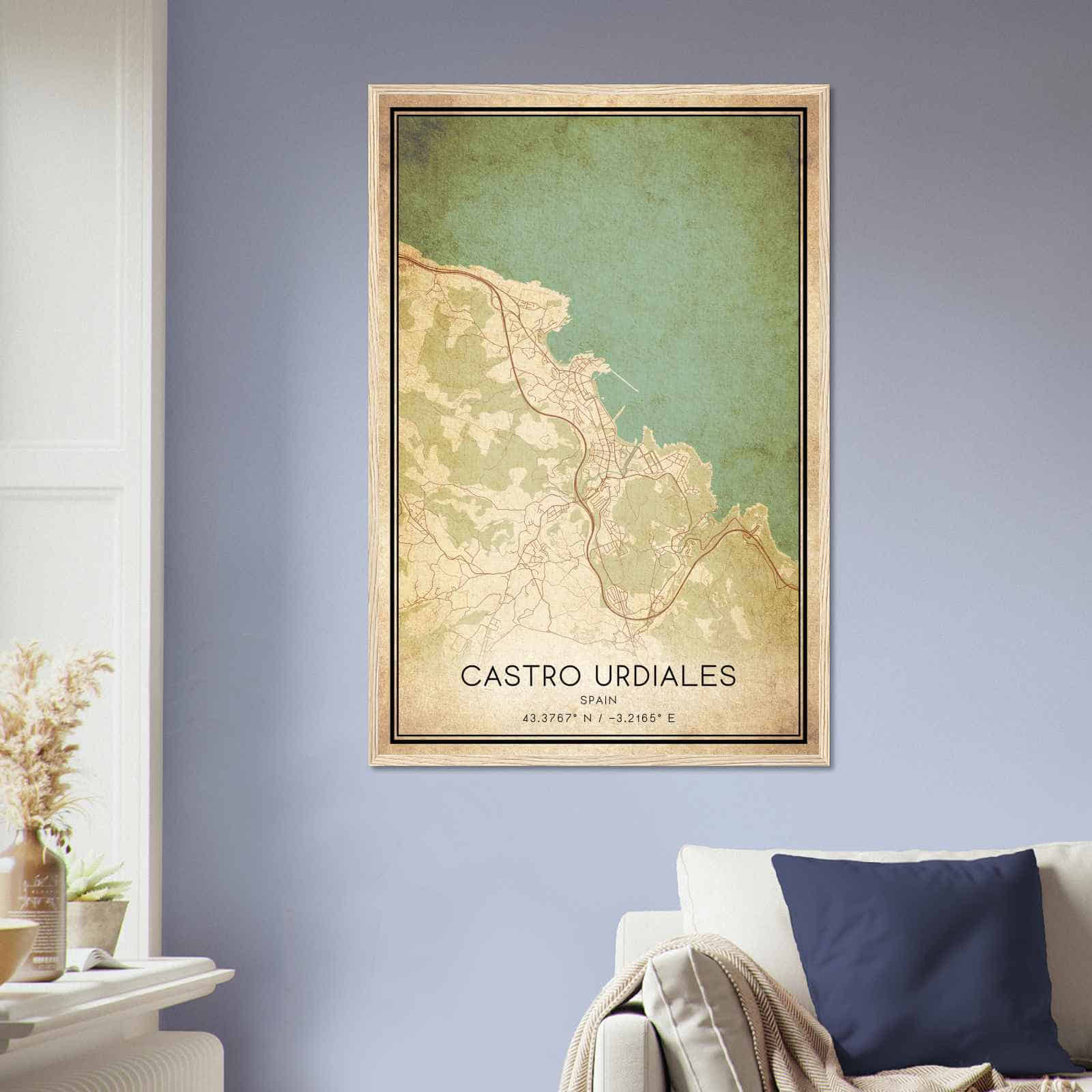 Deerfield Kansas Map Poster, Modern Home Decor Wall Art Print (Copy)