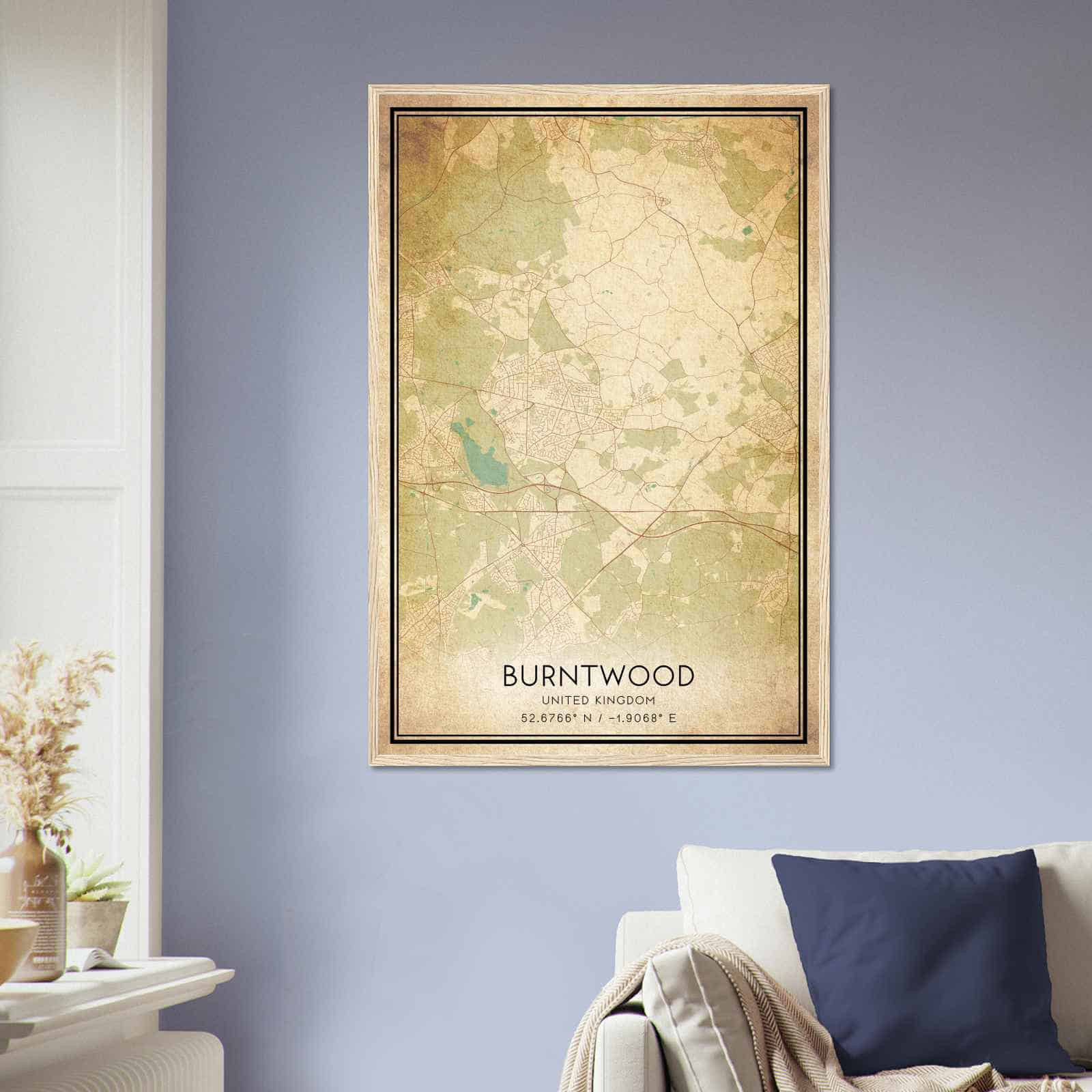 Deerfield Kansas Map Poster, Modern Home Decor Wall Art Print (Copy)