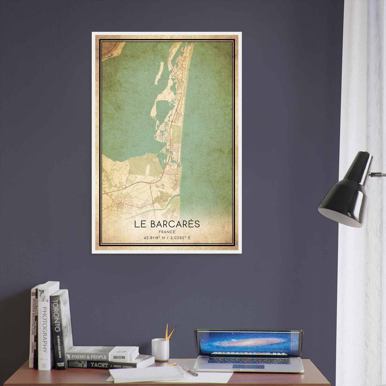 Deerfield Kansas Map Poster, Modern Home Decor Wall Art Print (Copy)