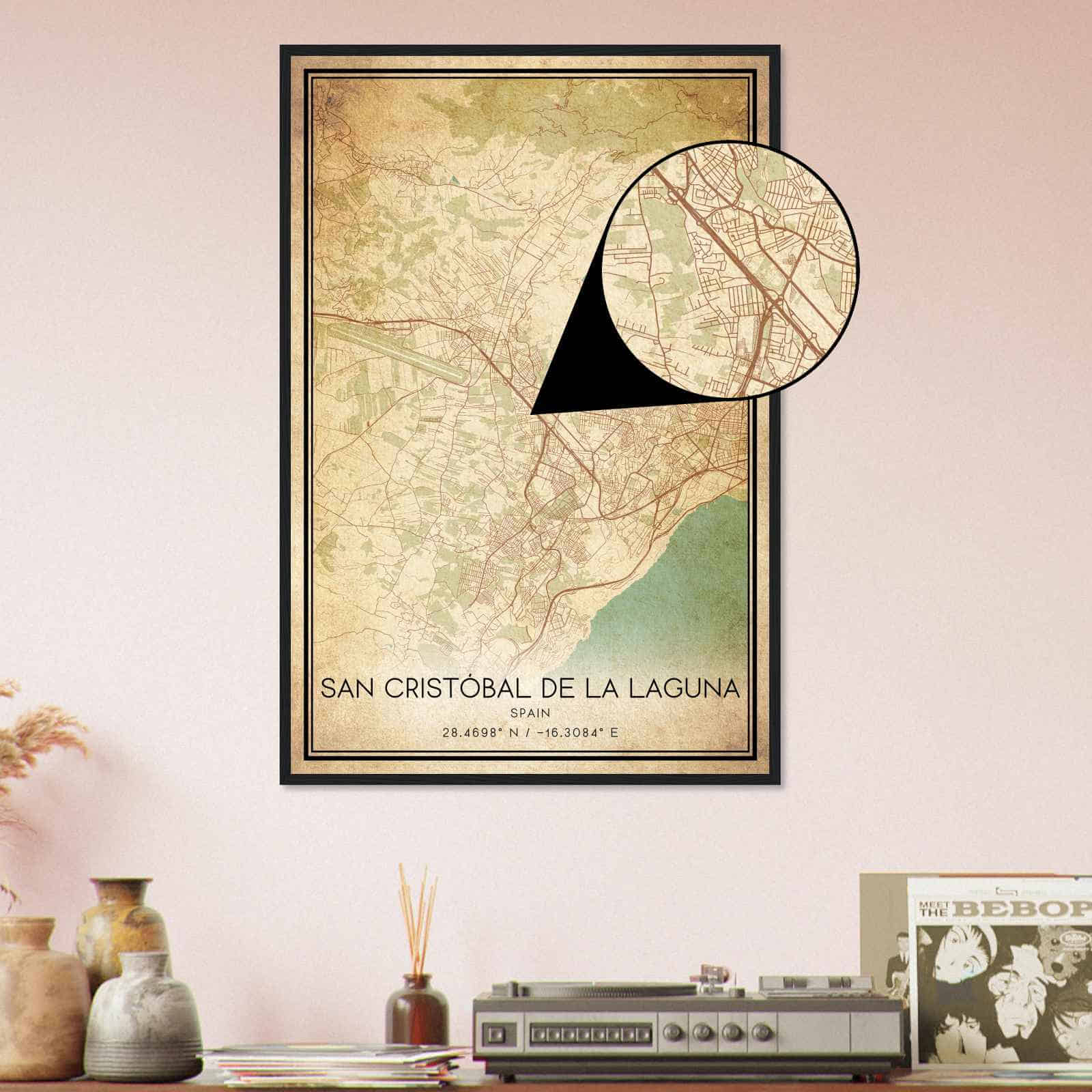 Deerfield Kansas Map Poster, Modern Home Decor Wall Art Print (Copy)