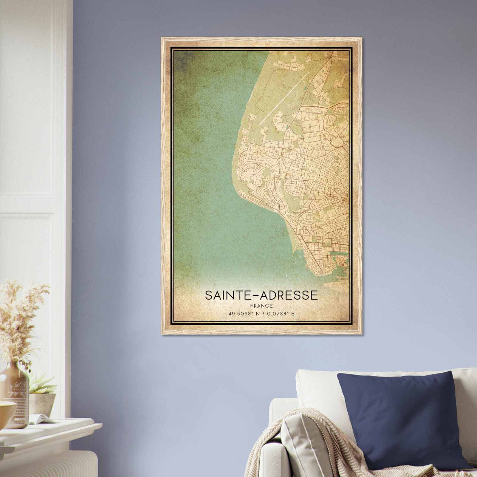 Deerfield Kansas Map Poster, Modern Home Decor Wall Art Print (Copy)