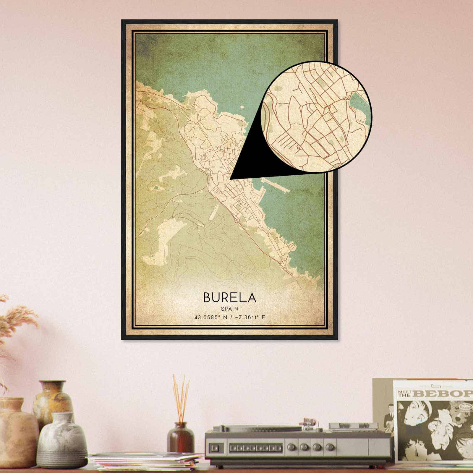 Deerfield Kansas Map Poster, Modern Home Decor Wall Art Print (Copy)