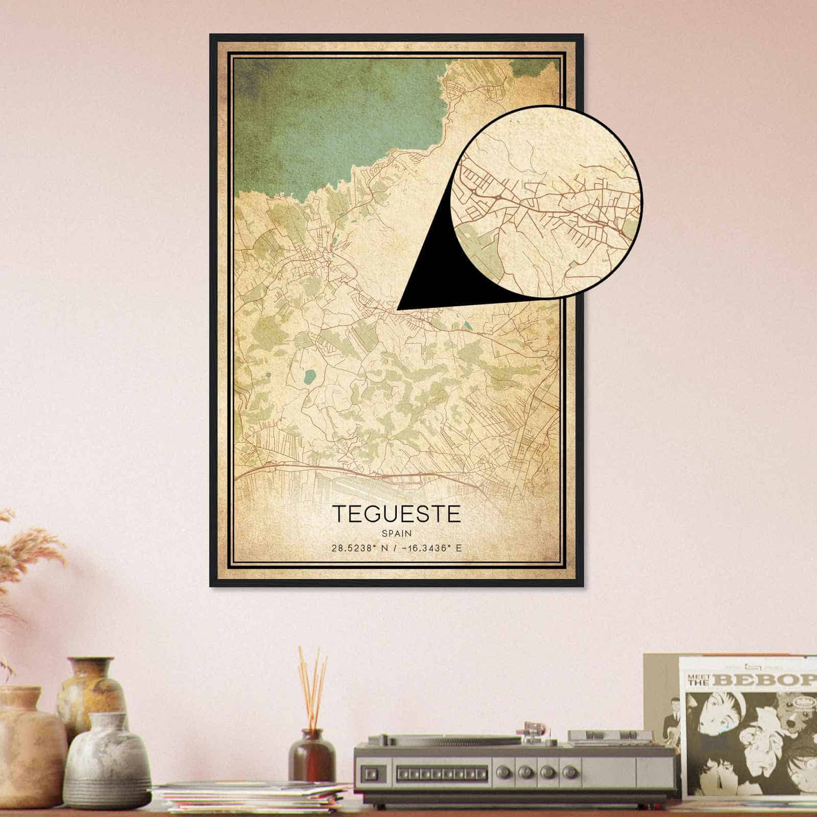 Deerfield Kansas Map Poster, Modern Home Decor Wall Art Print (Copy)