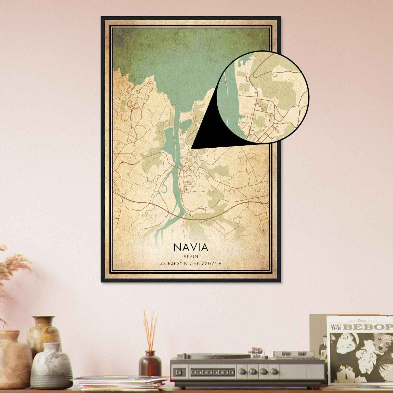 Deerfield Kansas Map Poster, Modern Home Decor Wall Art Print (Copy)