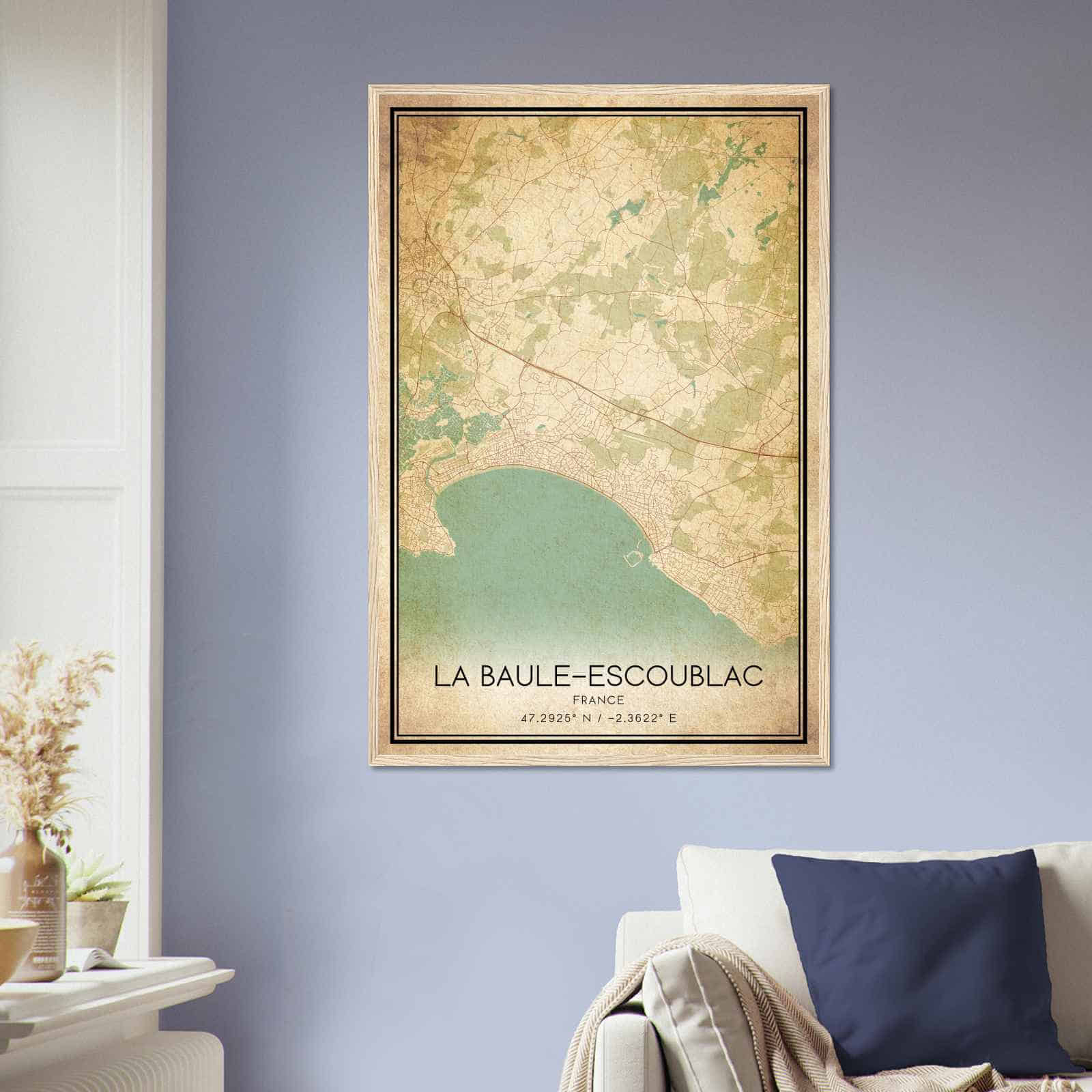 Deerfield Kansas Map Poster, Modern Home Decor Wall Art Print (Copy)