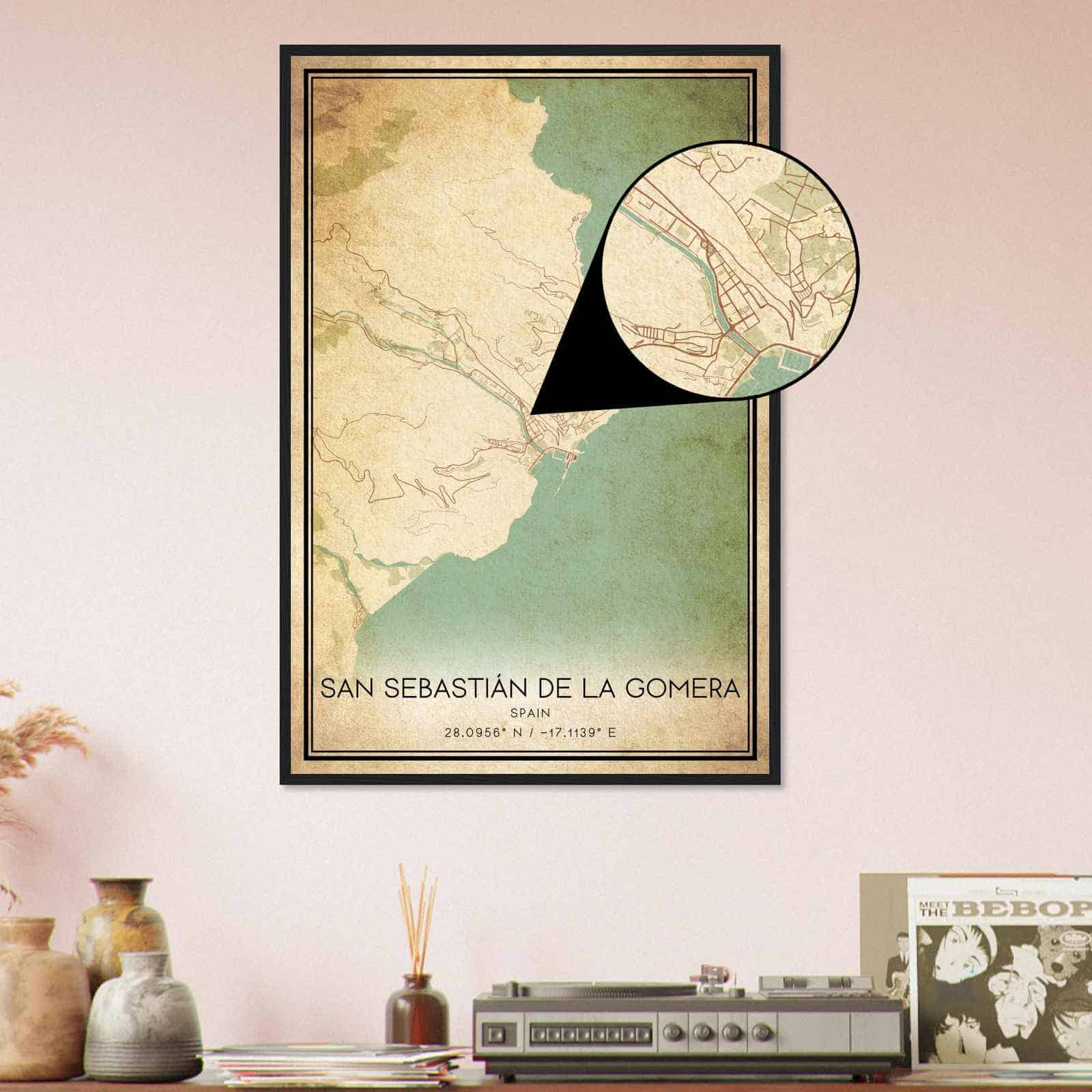 Deerfield Kansas Map Poster, Modern Home Decor Wall Art Print (Copy)