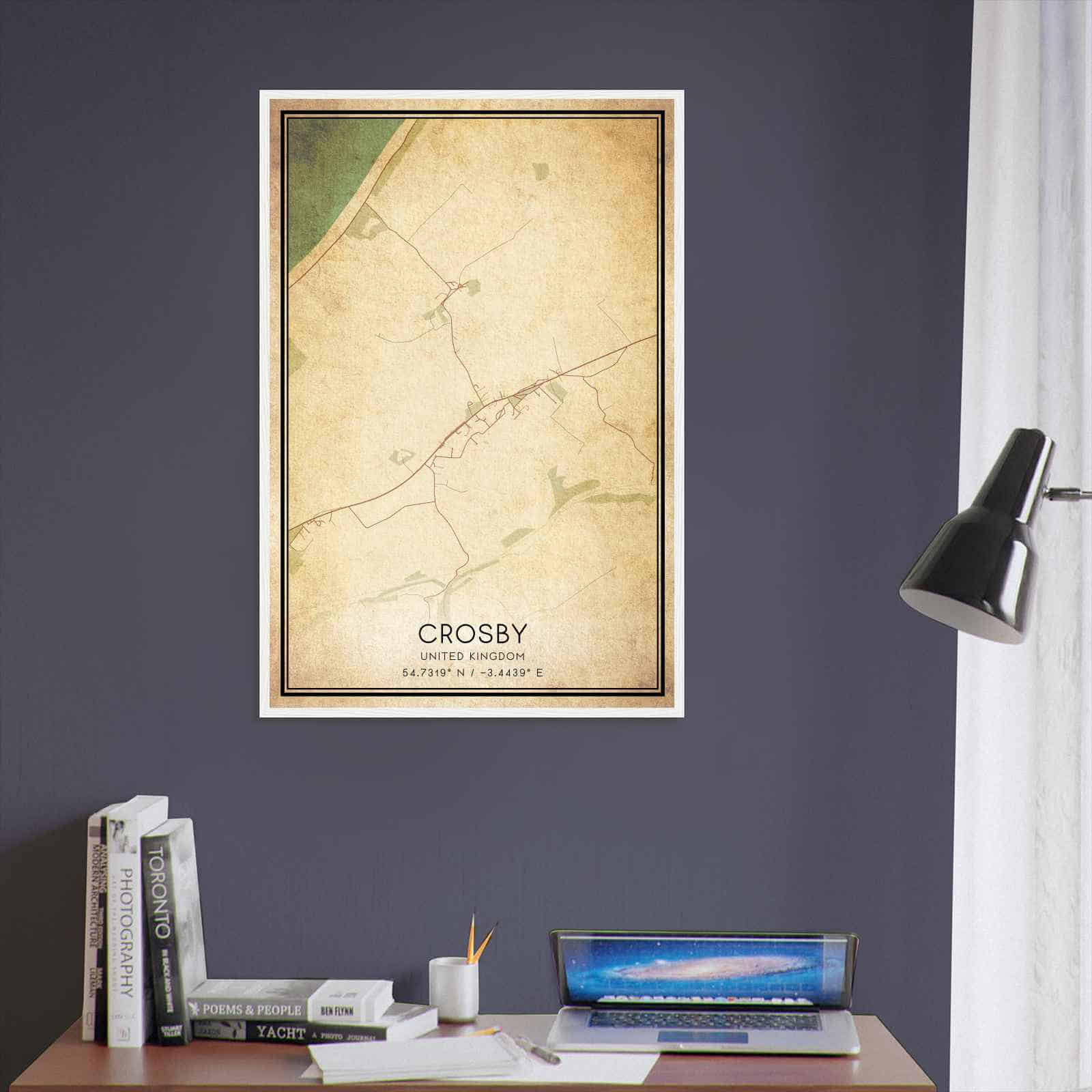 Deerfield Kansas Map Poster, Modern Home Decor Wall Art Print (Copy)