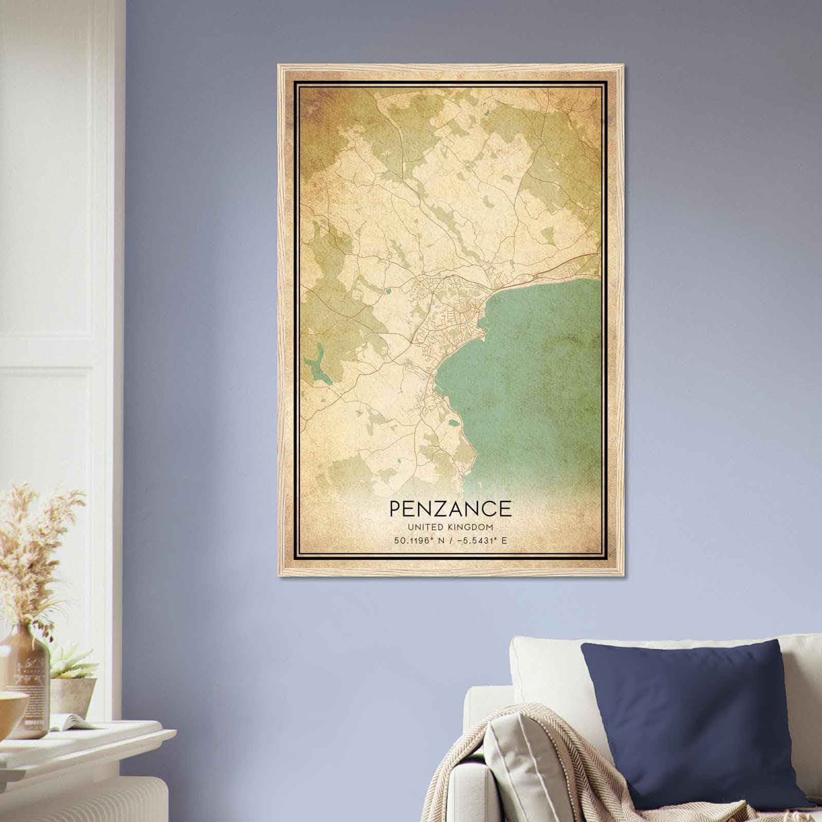 Deerfield Kansas Map Poster, Modern Home Decor Wall Art Print (Copy)