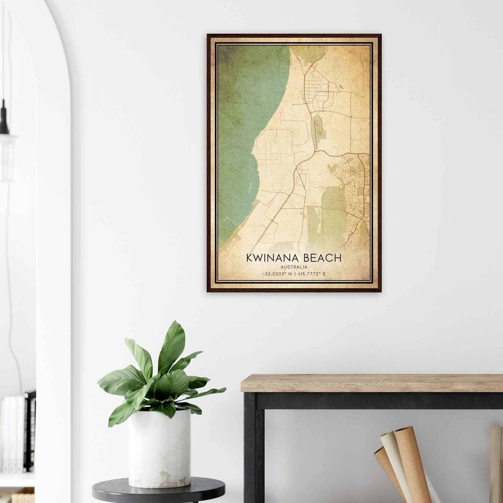Deerfield Kansas Map Poster, Modern Home Decor Wall Art Print (Copy)