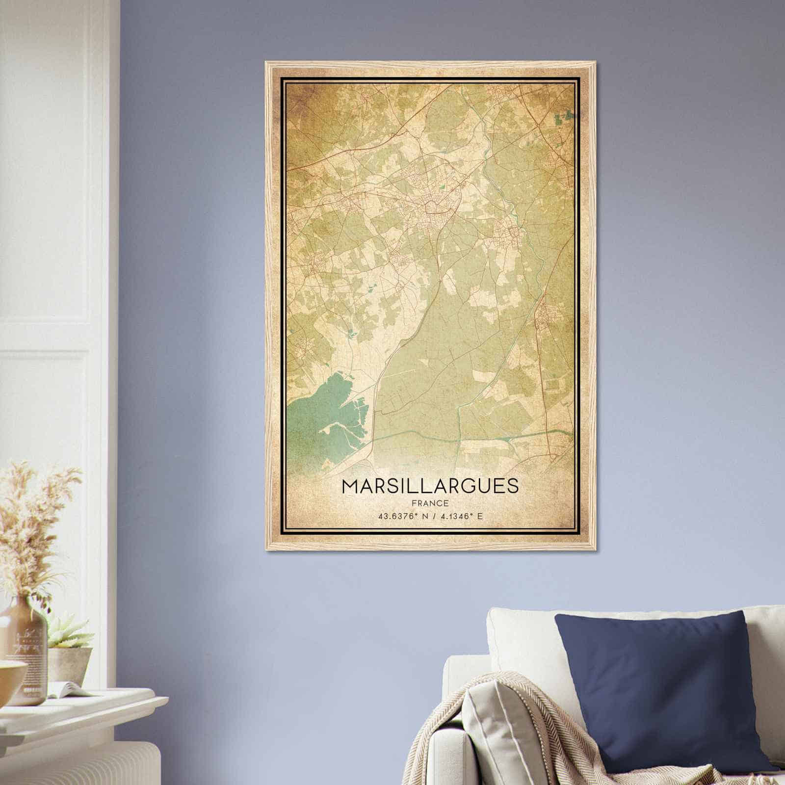 Deerfield Kansas Map Poster, Modern Home Decor Wall Art Print (Copy)